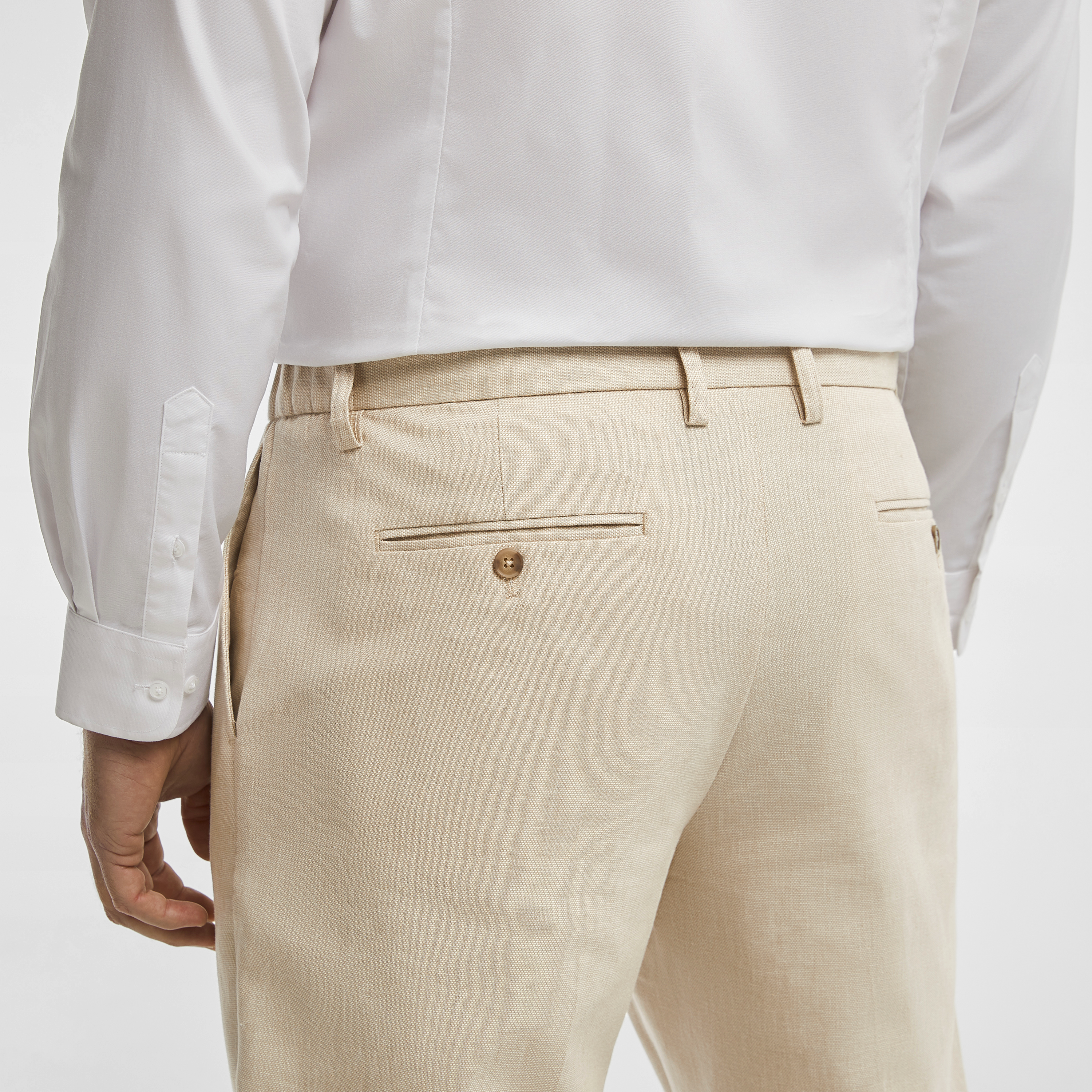 Sand Scarborough Linen Blend Dress Pants