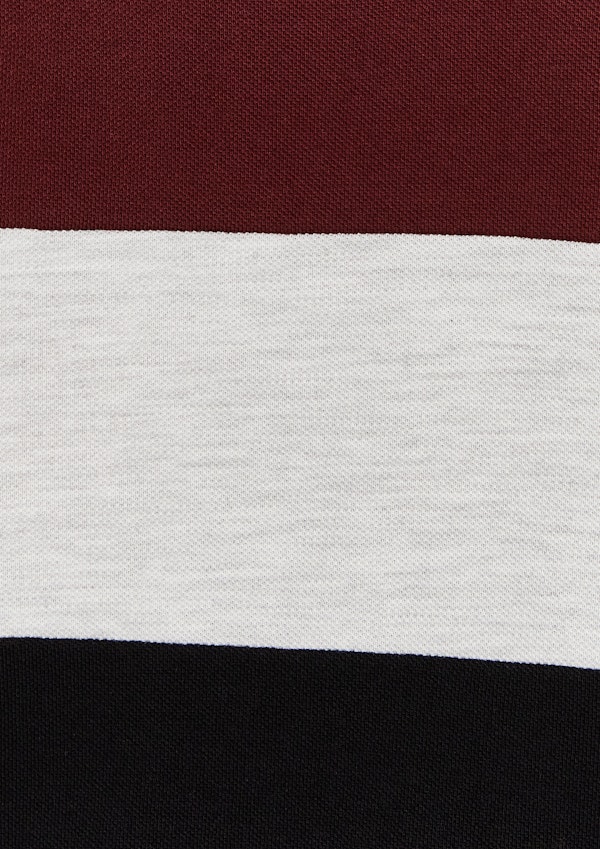 Brown David Colour Block Polo Shirt