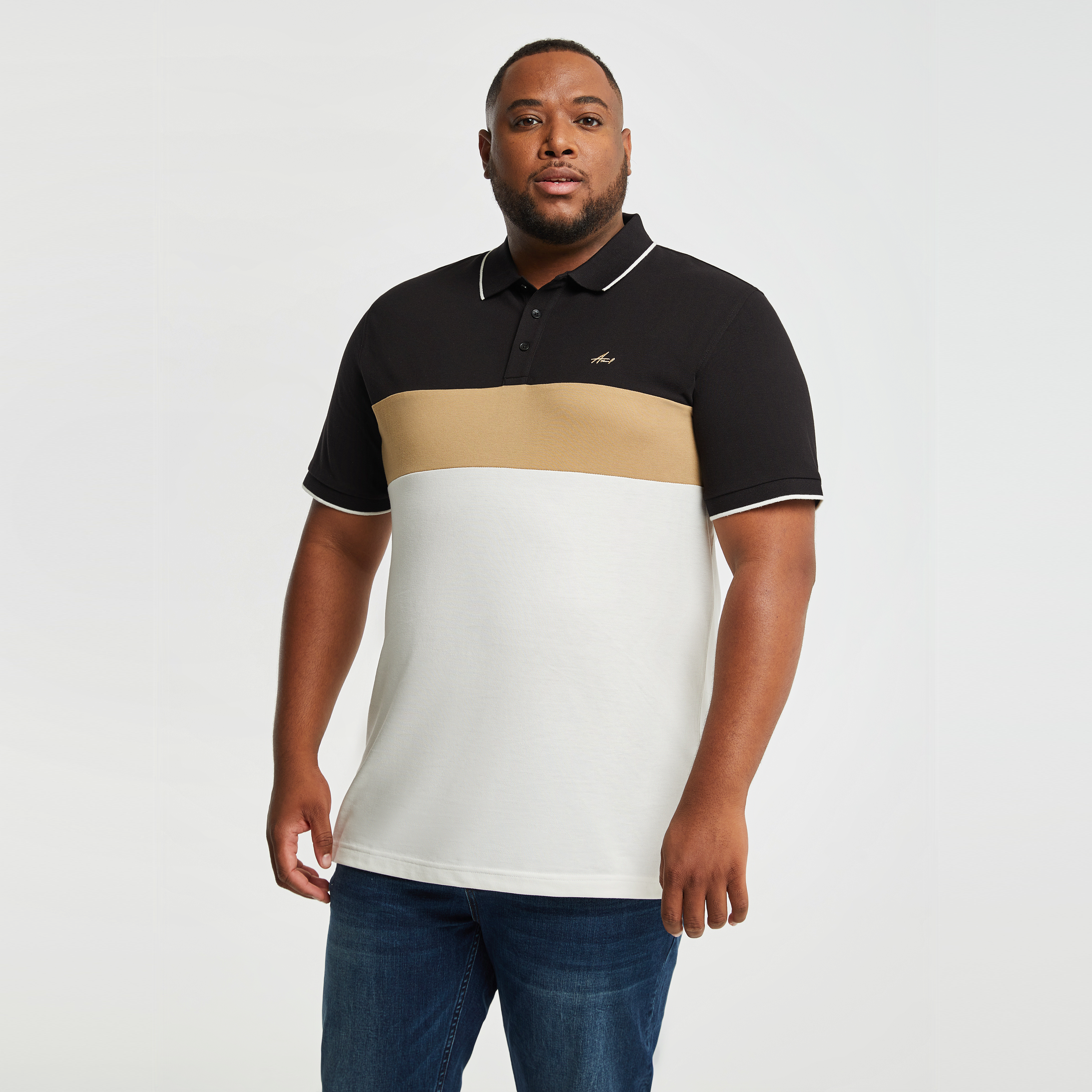 David Colour Block Polo Shirt