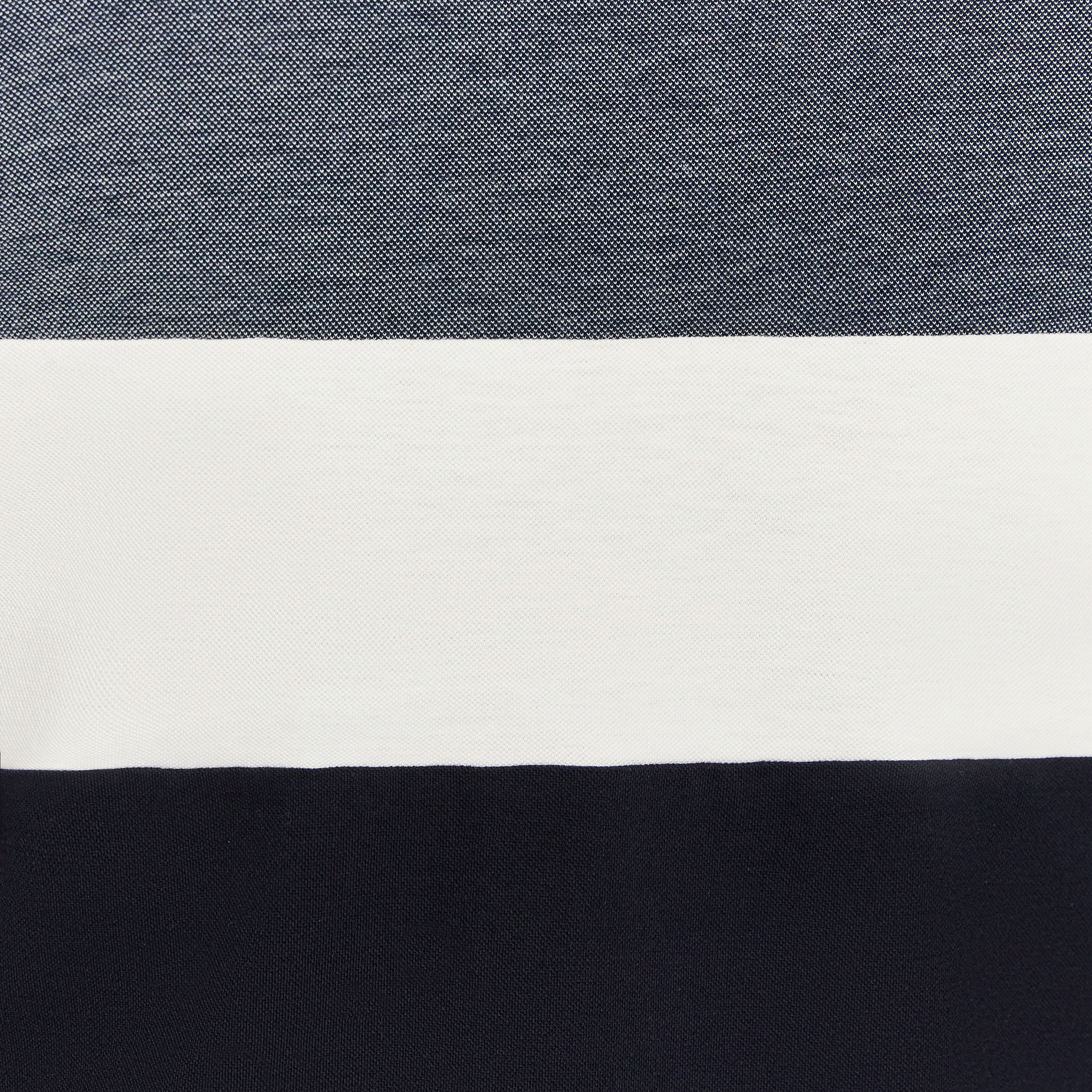 Navy David Colour Block Polo Shirt