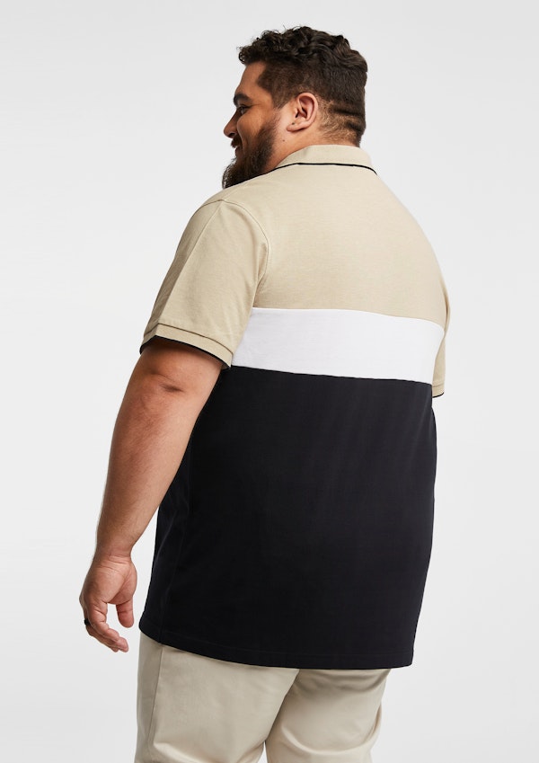 David Colour Block Polo Shirt
