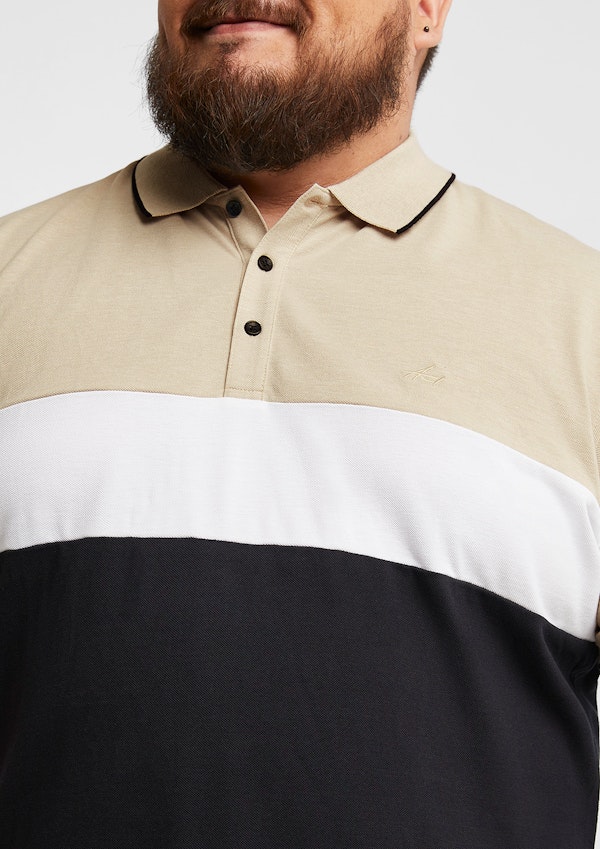 David Colour Block Polo Shirt