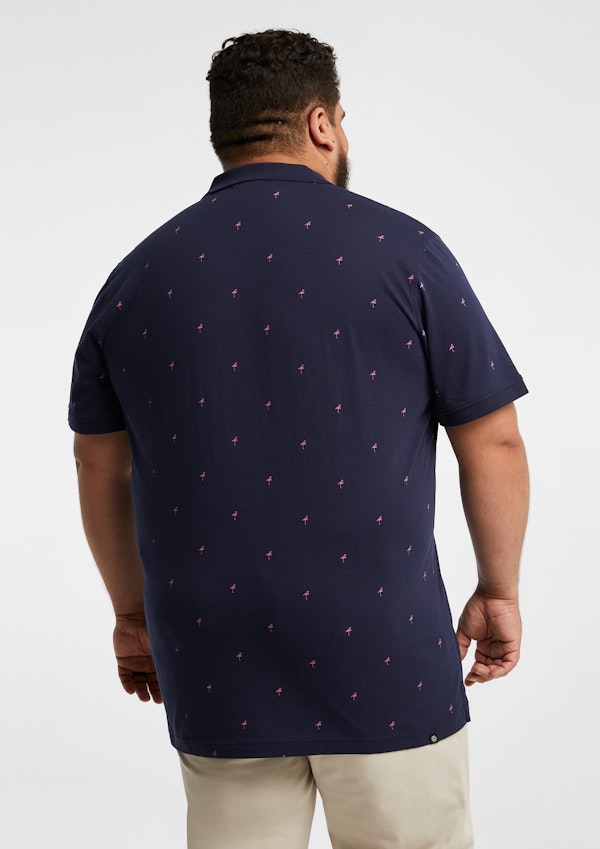Flamingo Printed Polo Shirt