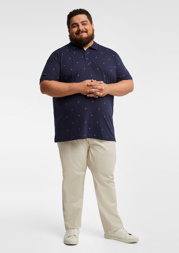 Flamingo Printed Polo Shirt