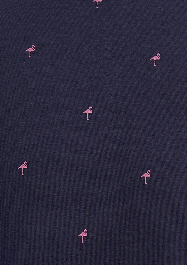Flamingo Printed Polo Shirt
