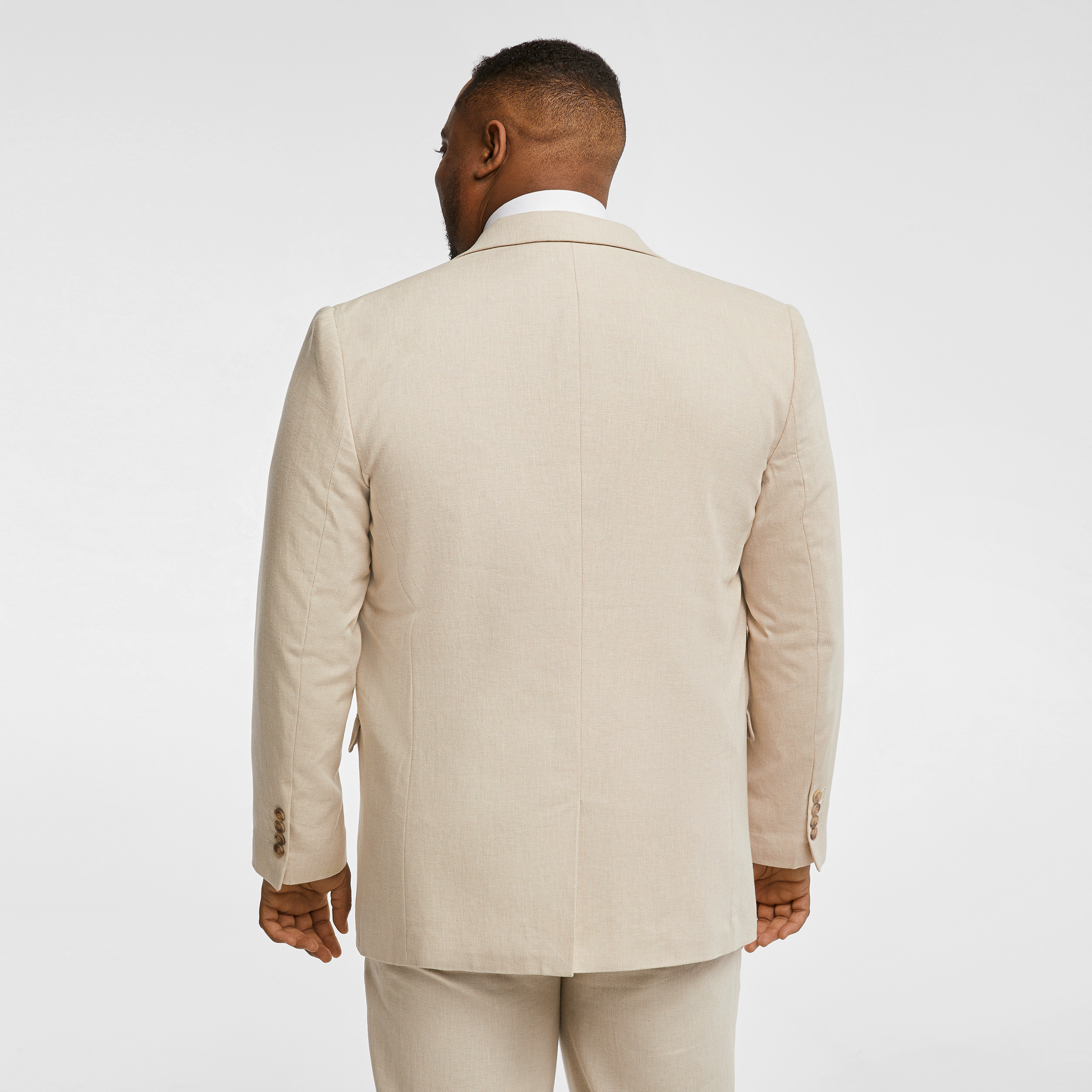 Sand Scarborough Linen Blend Suit Jacket