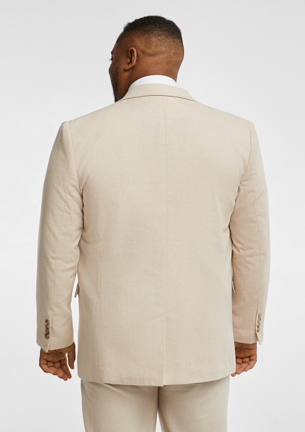 Sand Scarborough Linen Blend Suit Jacket | AXL+CO by Connor