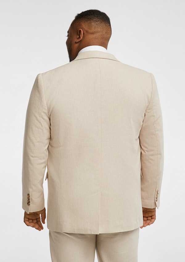 Sand Scarborough Linen Blend Suit Jacket