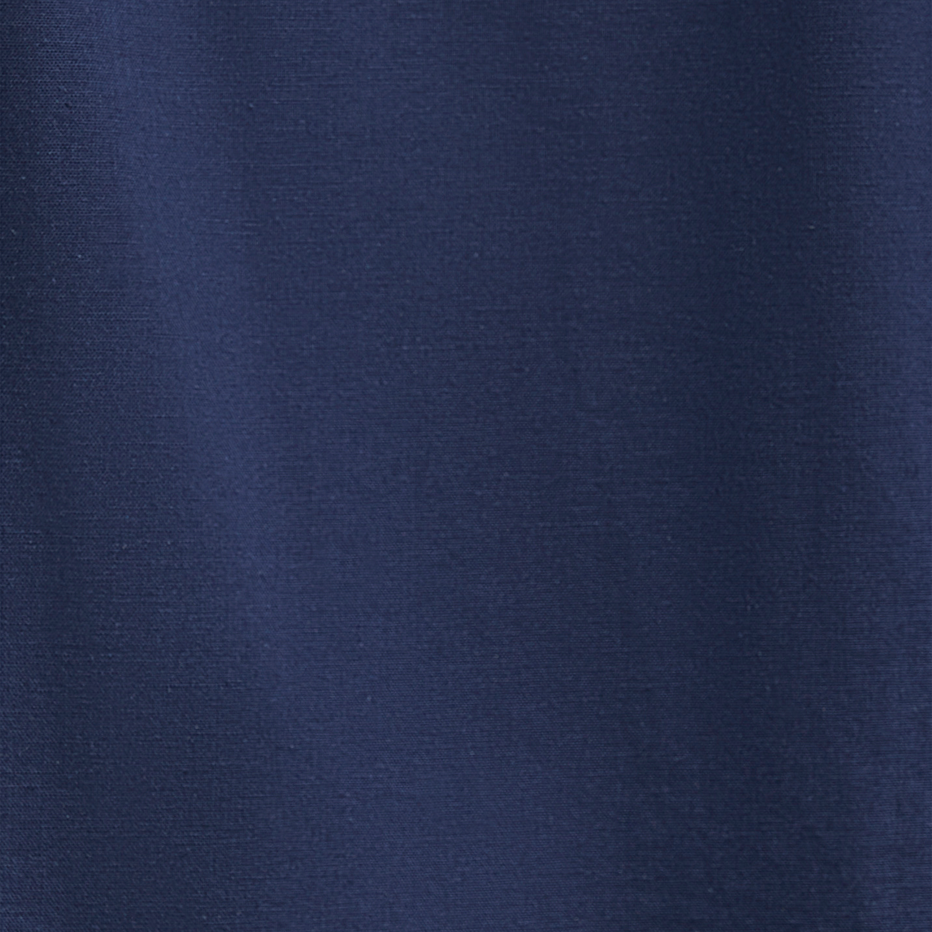 Navy Albany Linen Blend Shirt