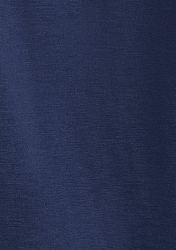 Navy Albany Linen Blend Shirt