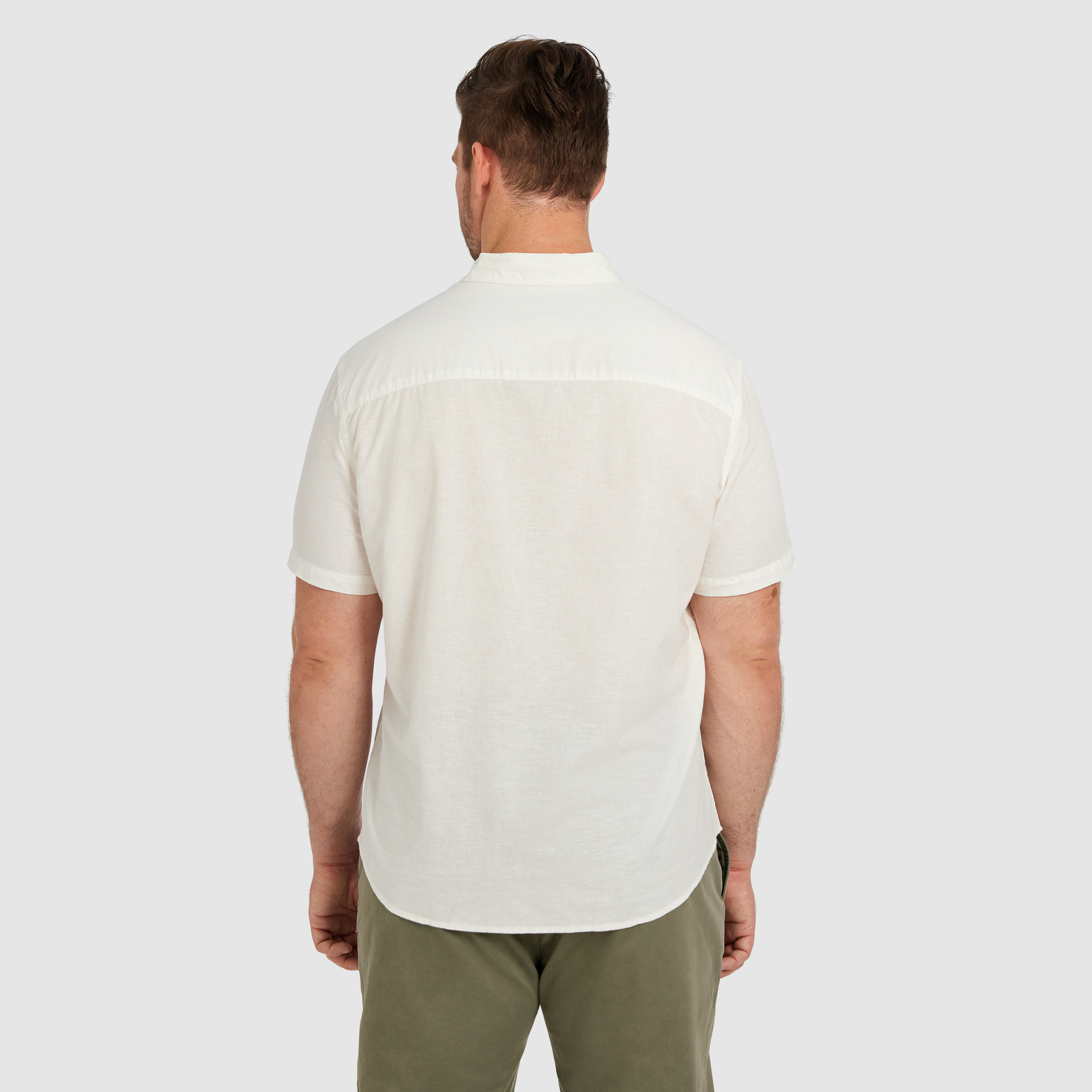 Off White Albany Linen Blend Shirt