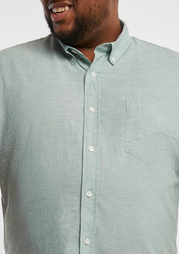 Sage Albany Linen Blend Shirt
