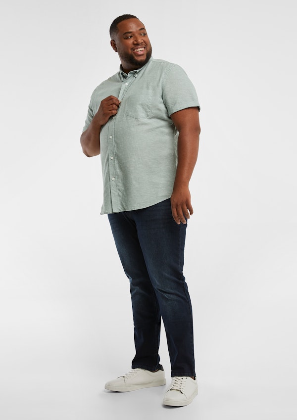 Sage Albany Linen Blend Shirt