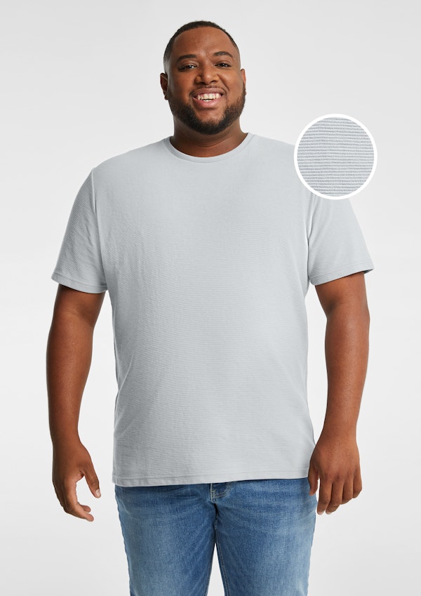 Korey Crew Neck Textured T Shirt