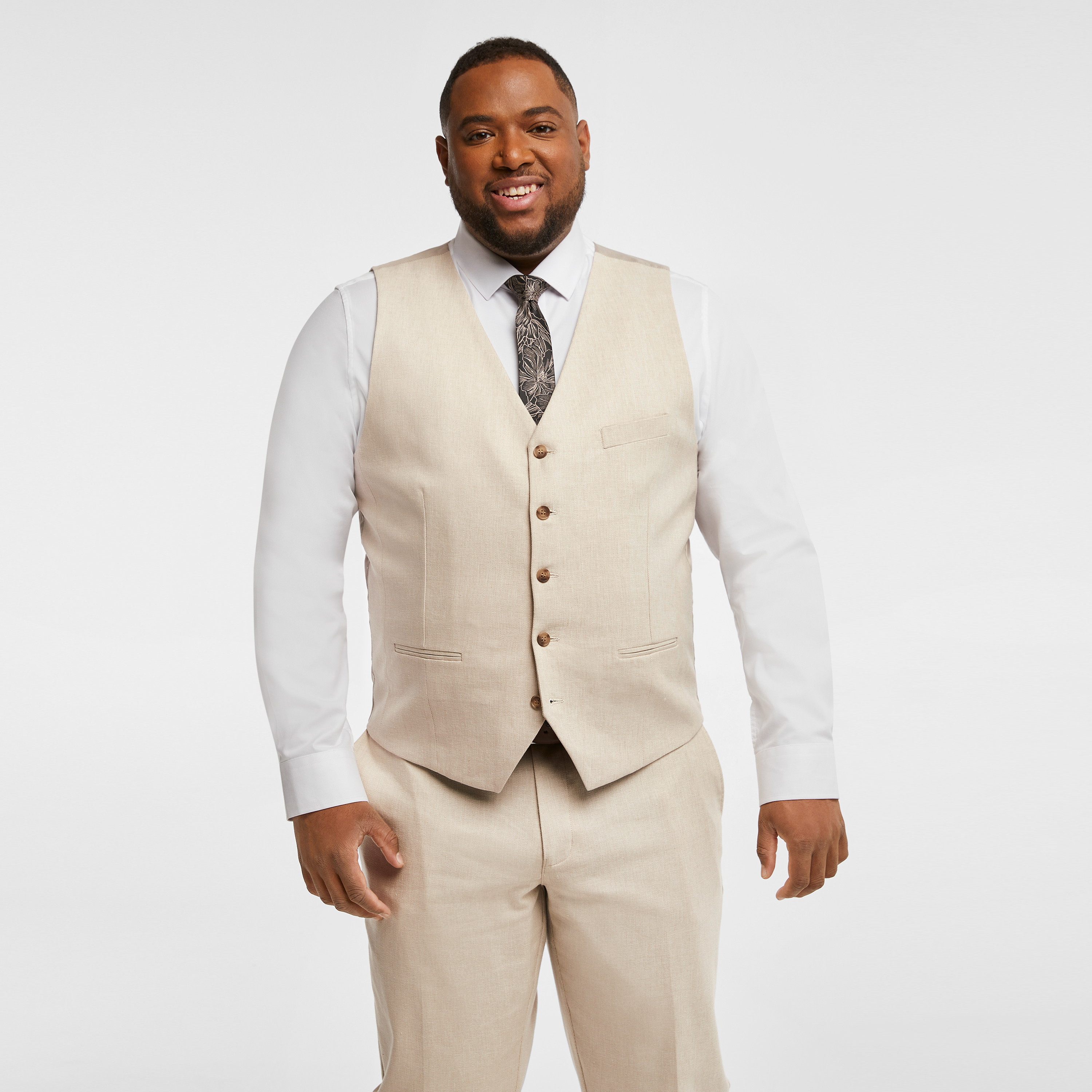 Scarborough Linen Blend Waistcoat