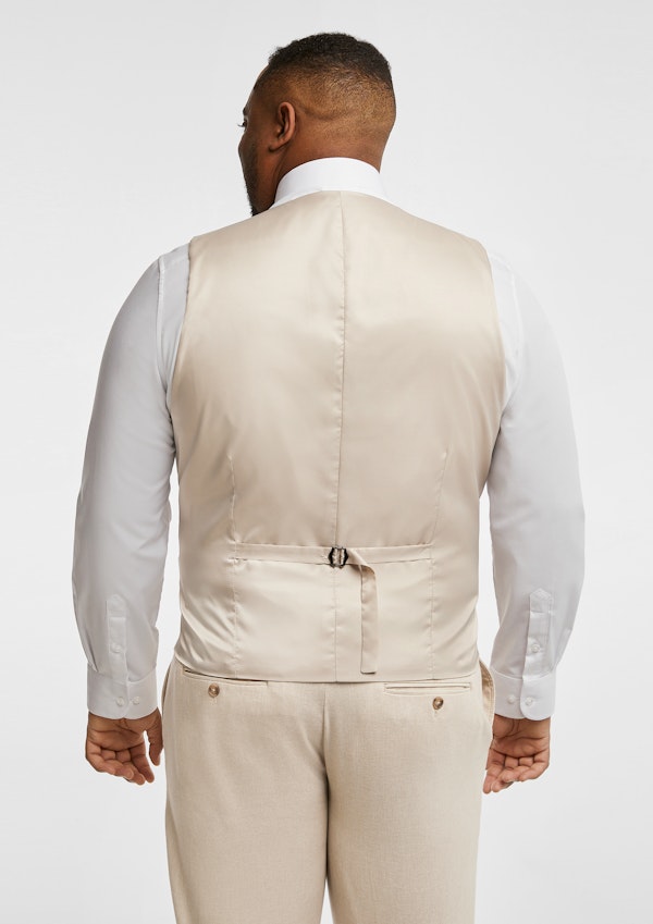 Sand Scarborough Linen Blend Waistcoat