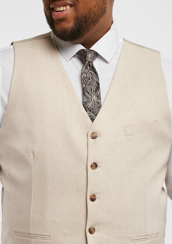 Sand Scarborough Linen Blend Waistcoat