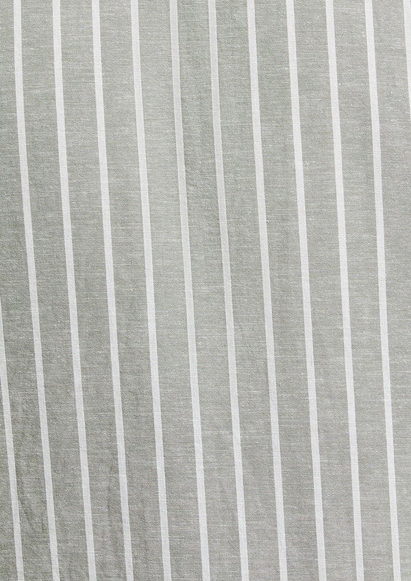 Saunders Linen Blend Striped Shirt