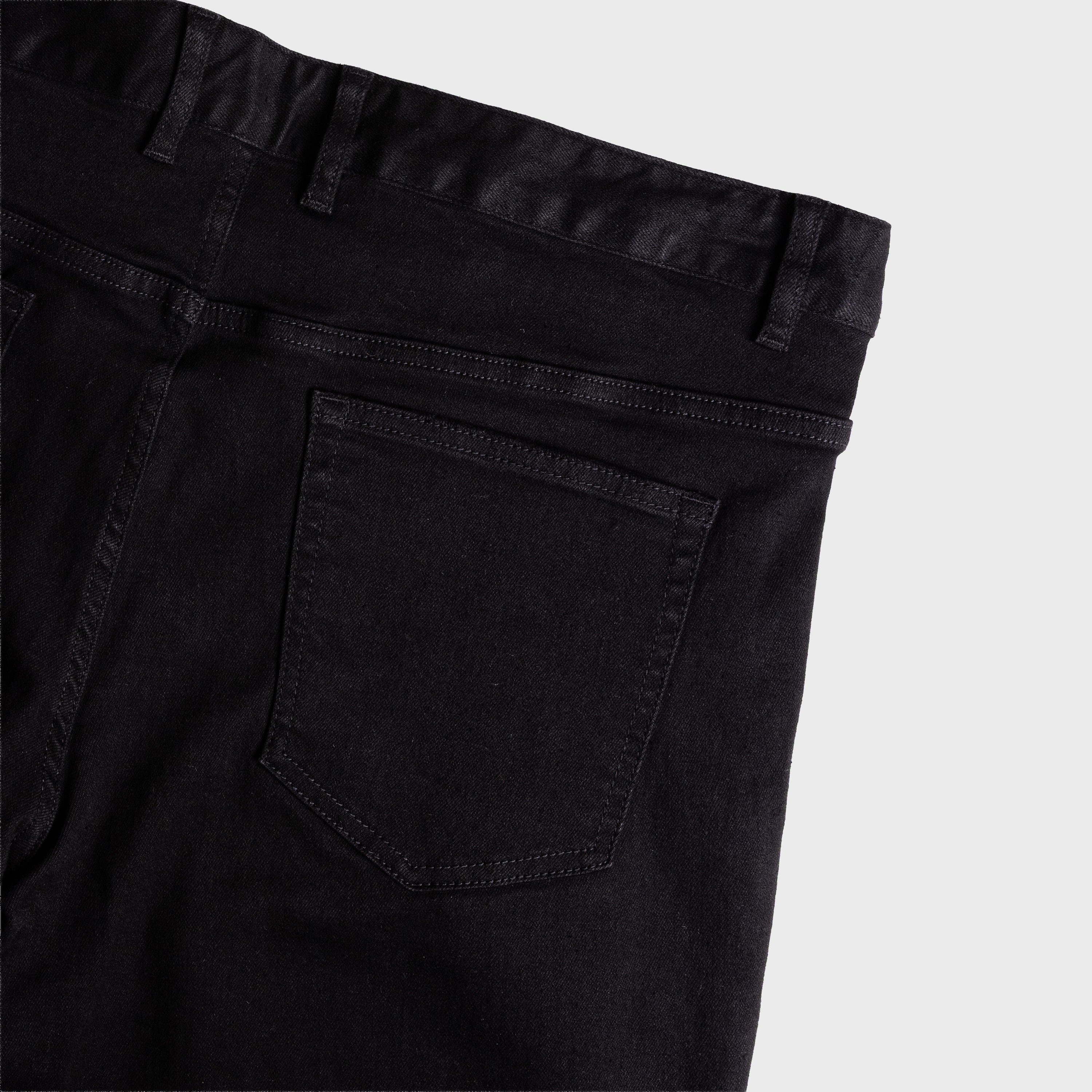Black Blazey Stretch Denim Joggers
