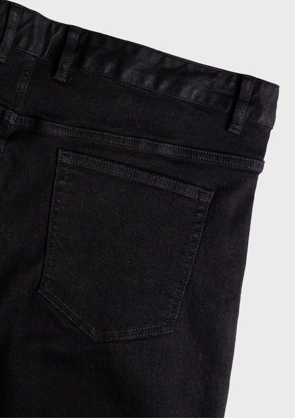 Black Blazey Stretch Denim Joggers