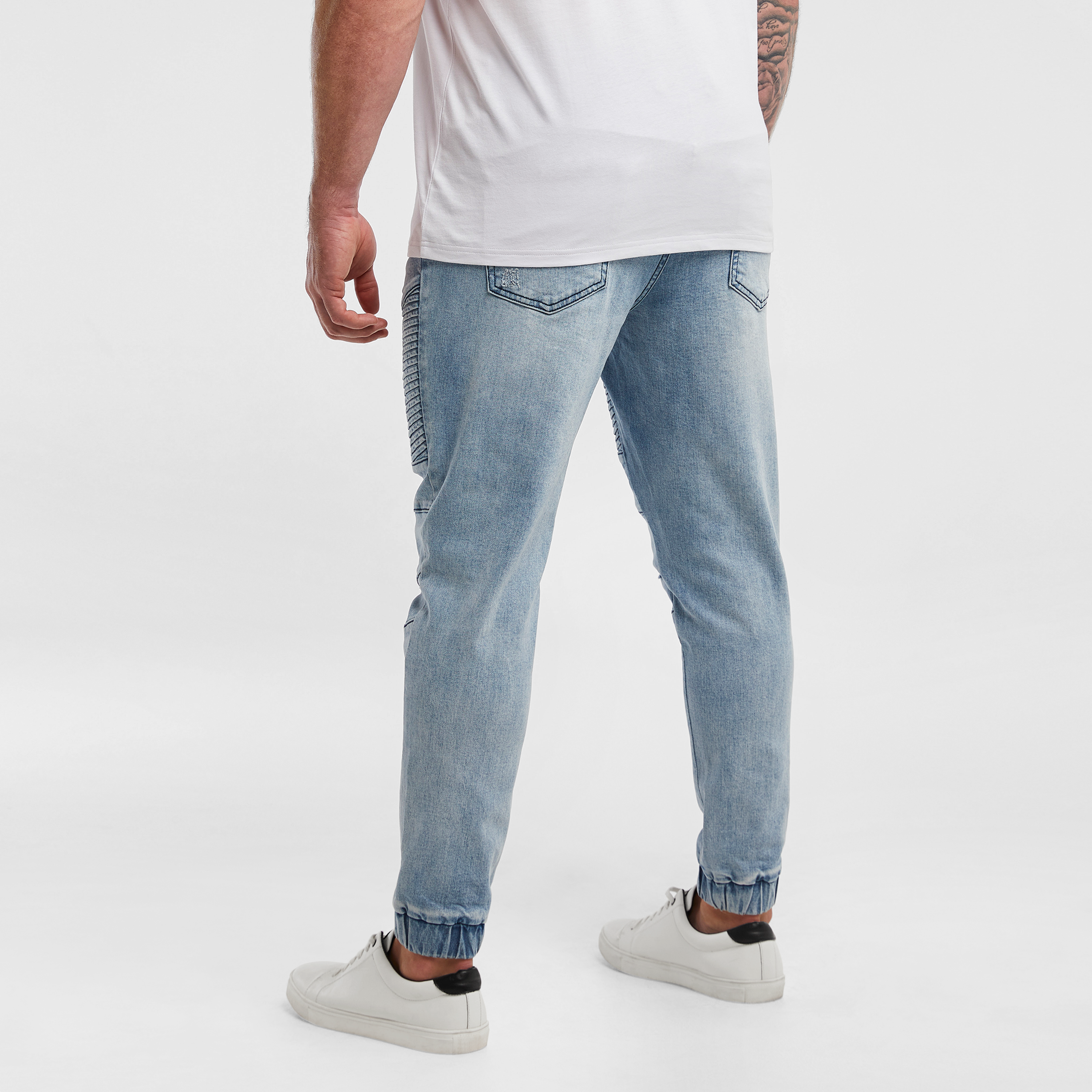 Blue Blazey Stretch Denim Joggers