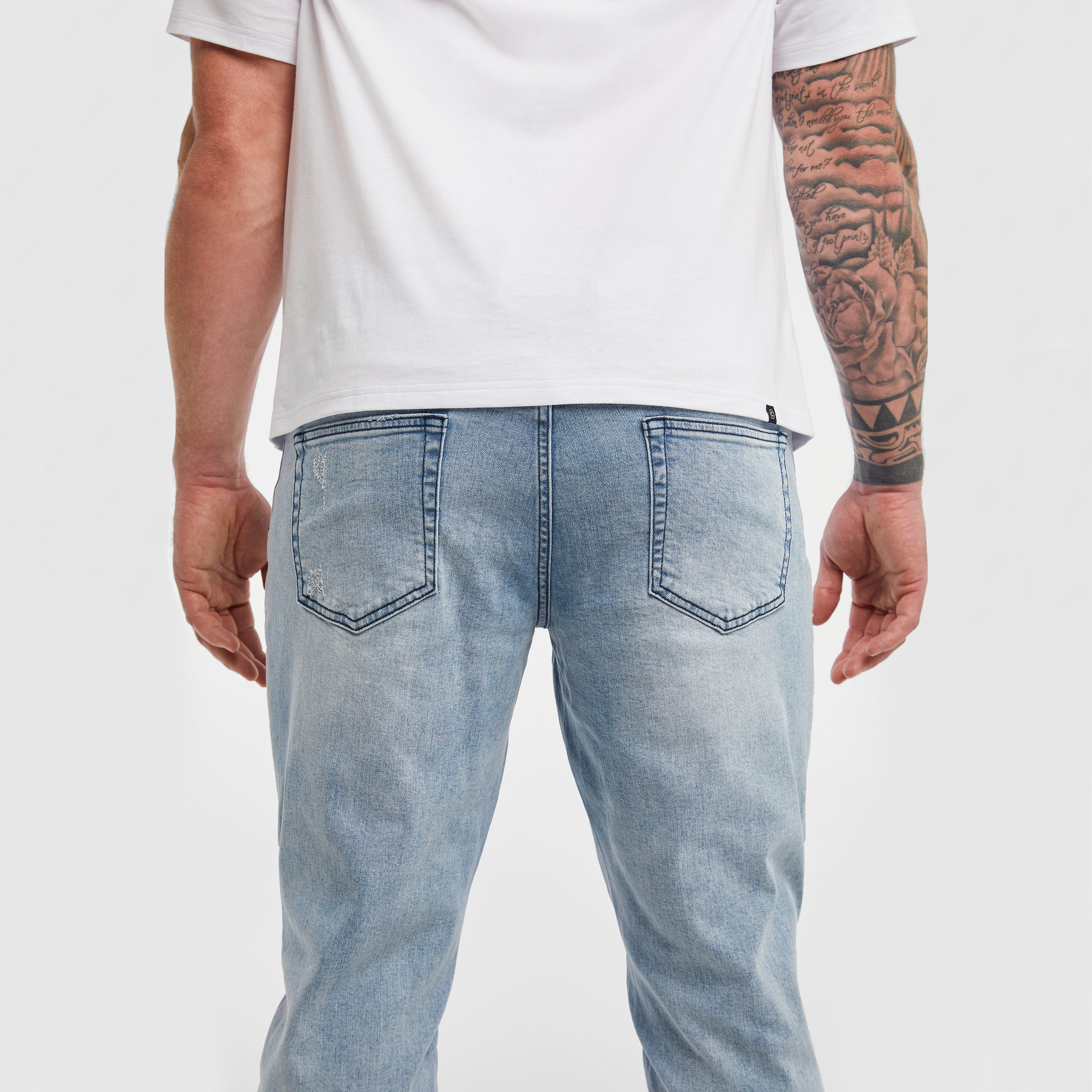 Blue Blazey Stretch Denim Joggers