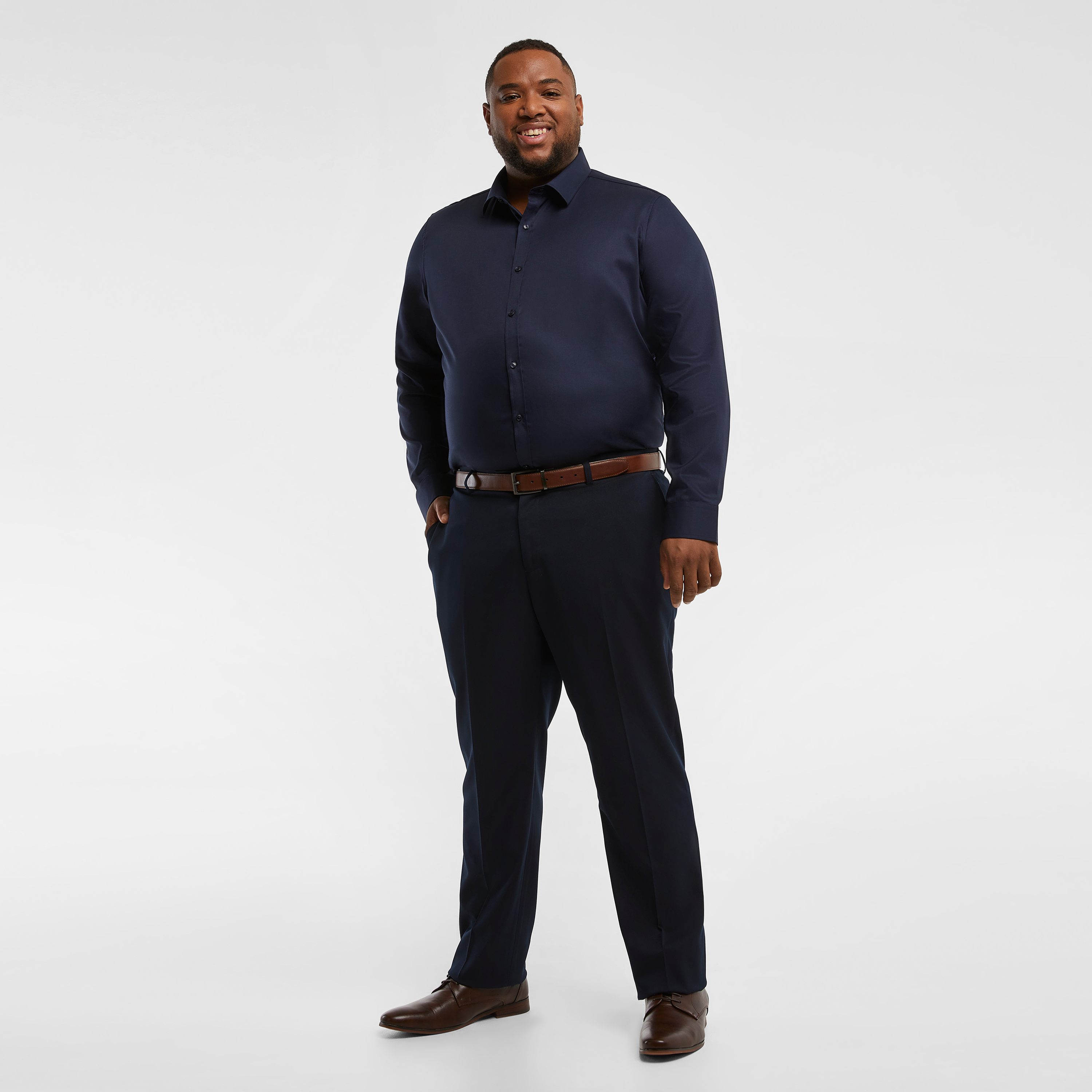 Navy London Classic Dress Shirt