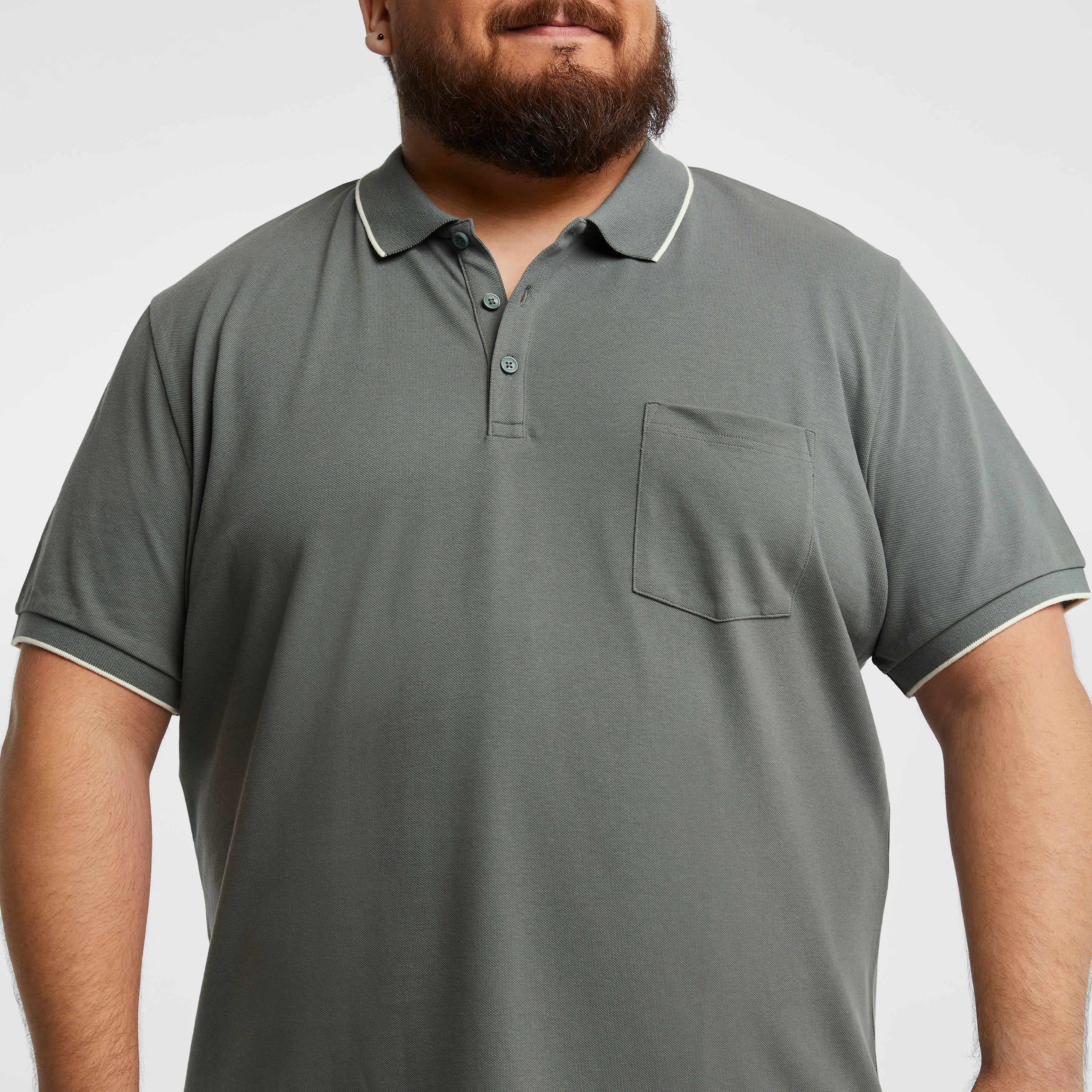 Green Judson Cotton Blend Polo Shirt