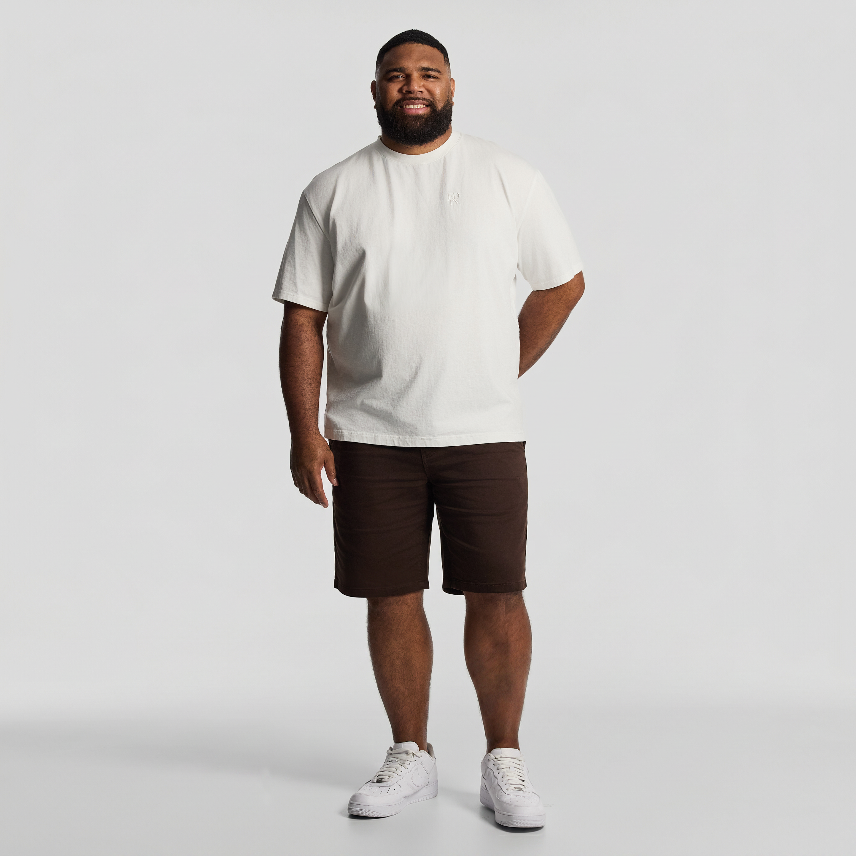 Chocolate Ellis Elastic Waist Shorts