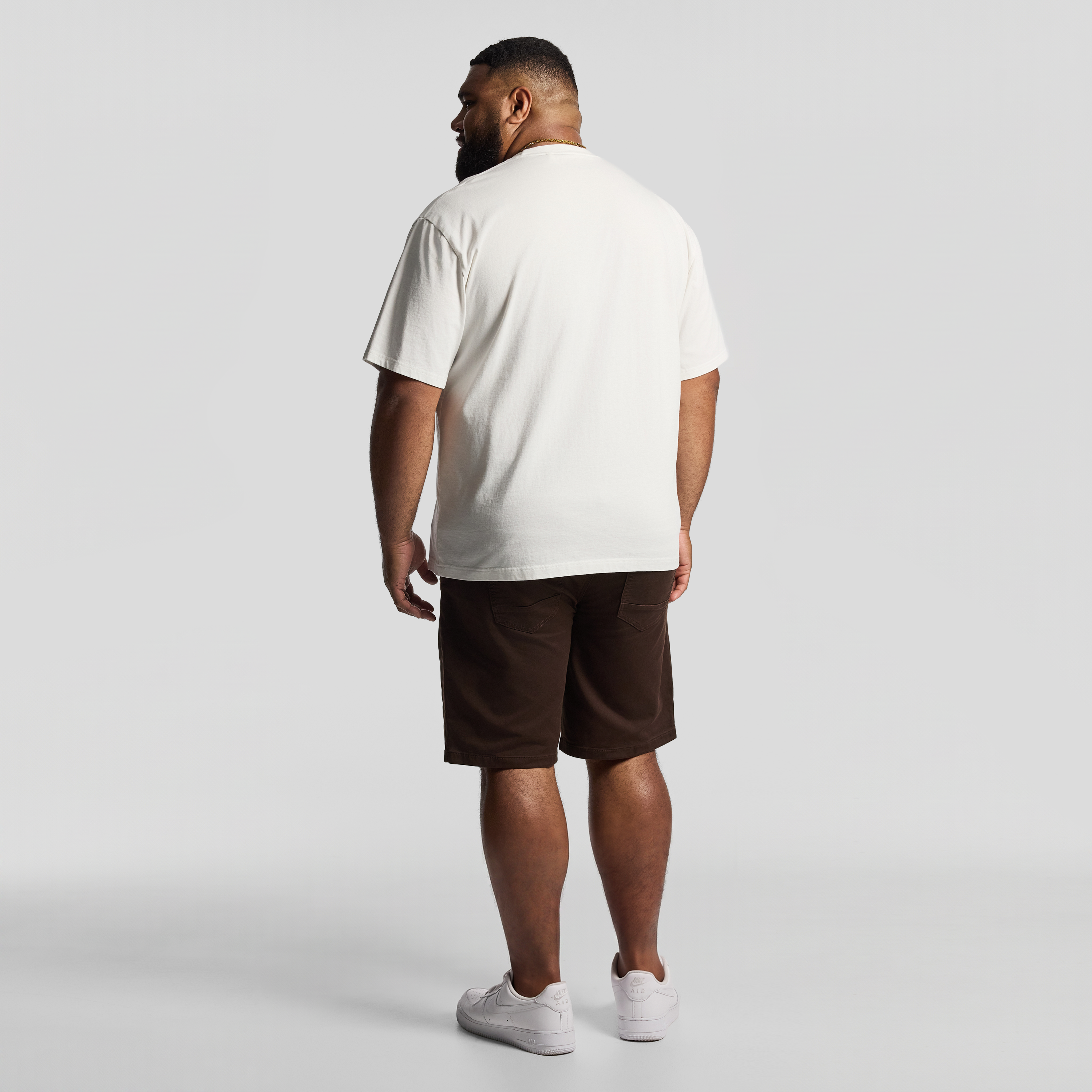Chocolate Ellis Elastic Waist Shorts