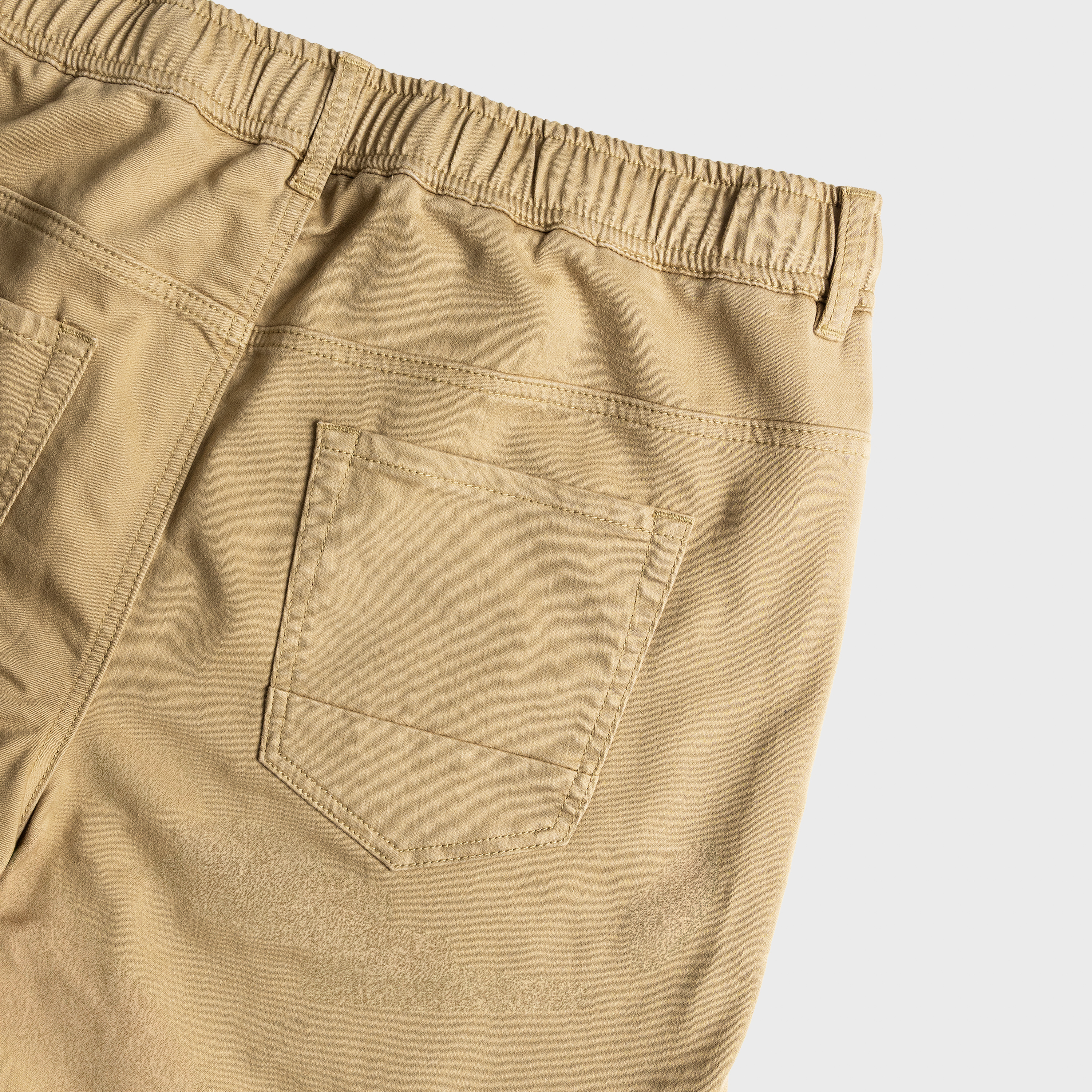 Tobacco Ellis Elastic Waist Shorts