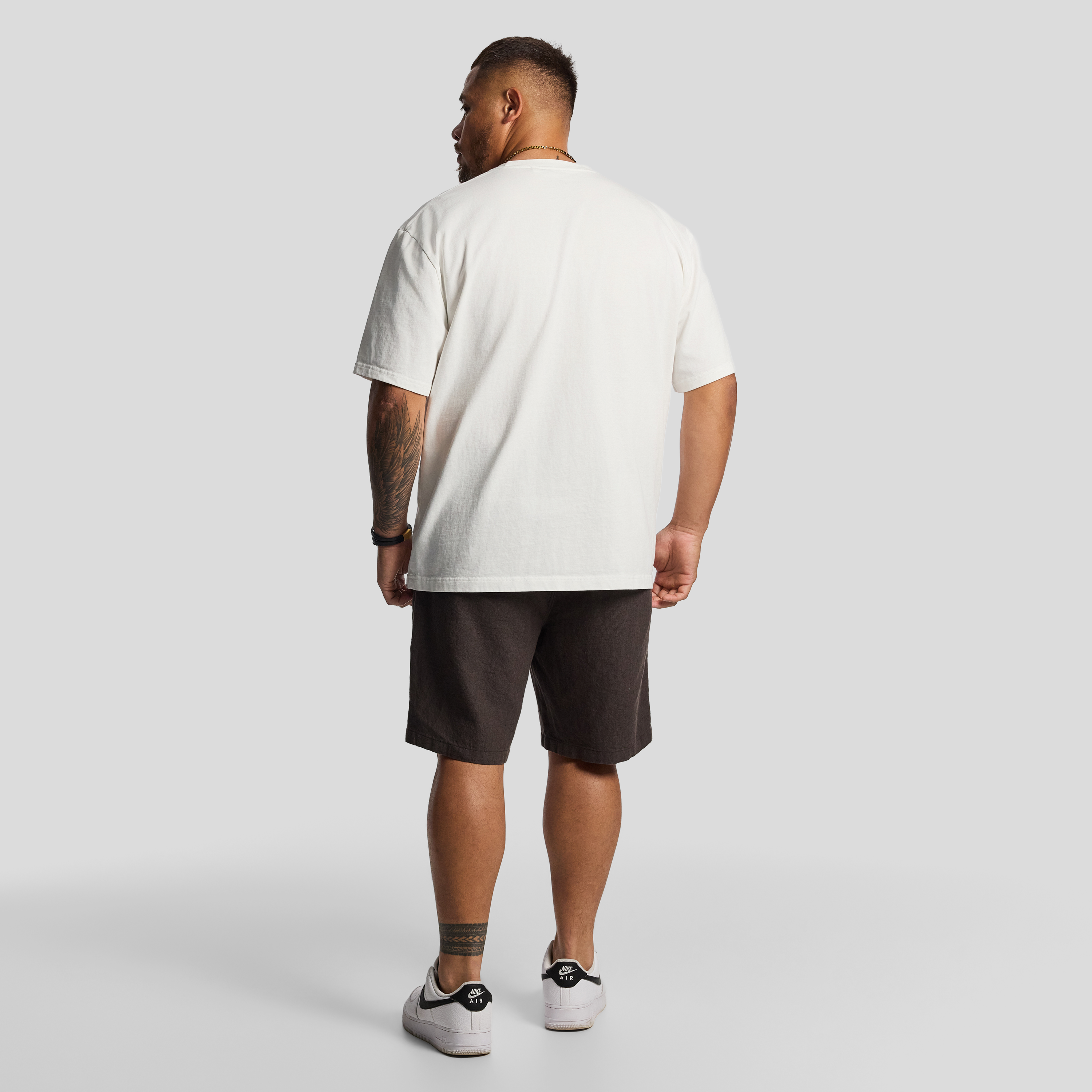 Chocolate Cheston Linen Blend Shorts