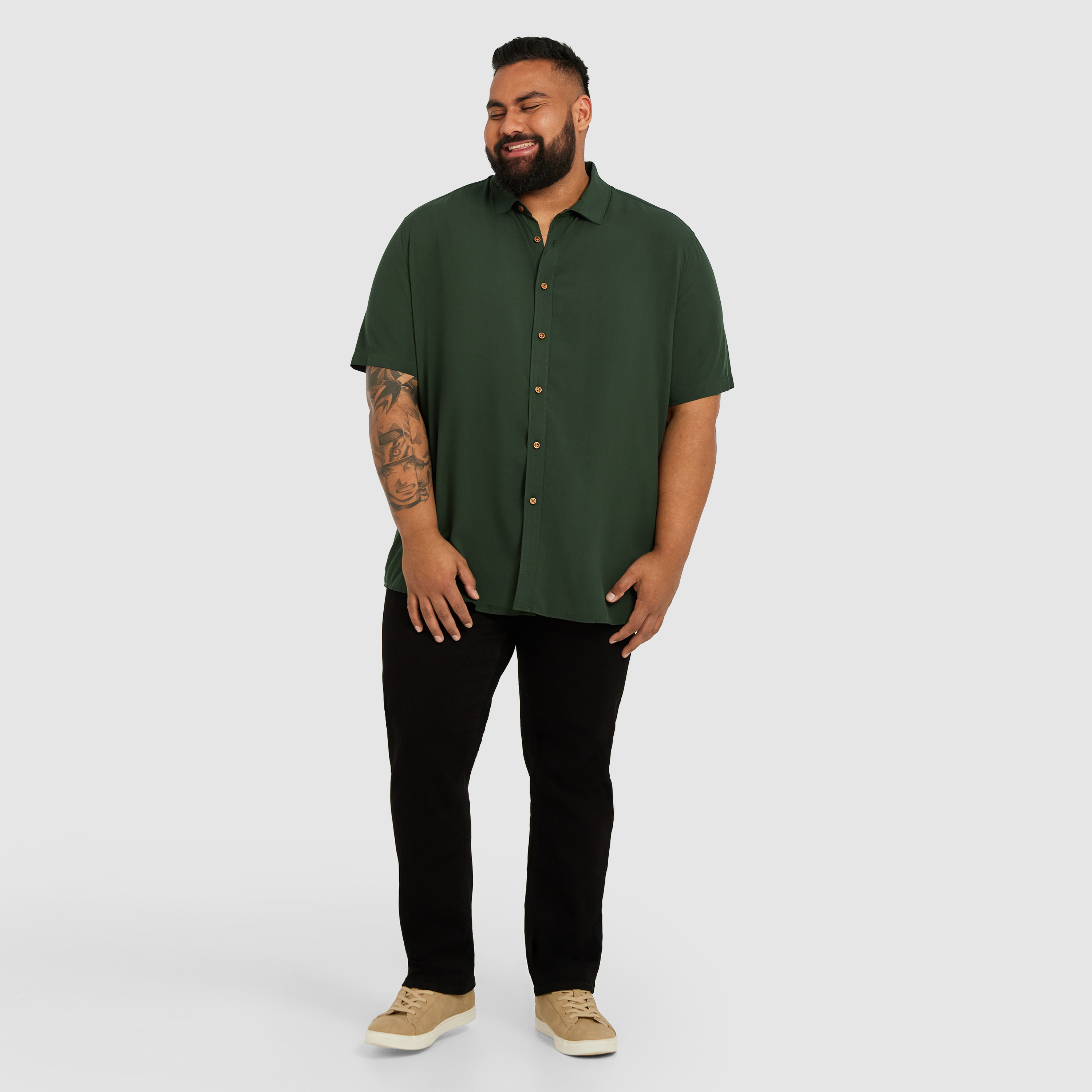 Military Dom Short Sleeve Viscose Shirt