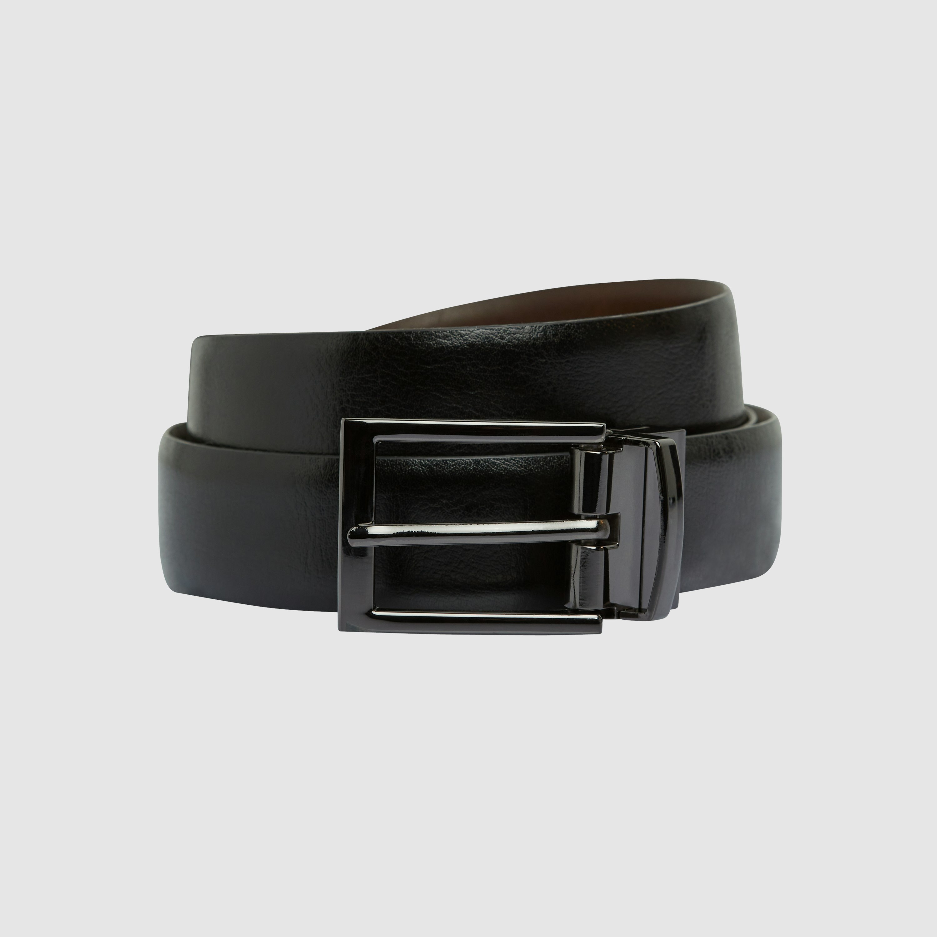 Black/Chocolate Bronson Reversible Belt | AXL+CO by Connor