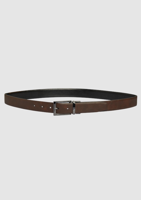 Black / Chocolate Bronson Reversible Belt