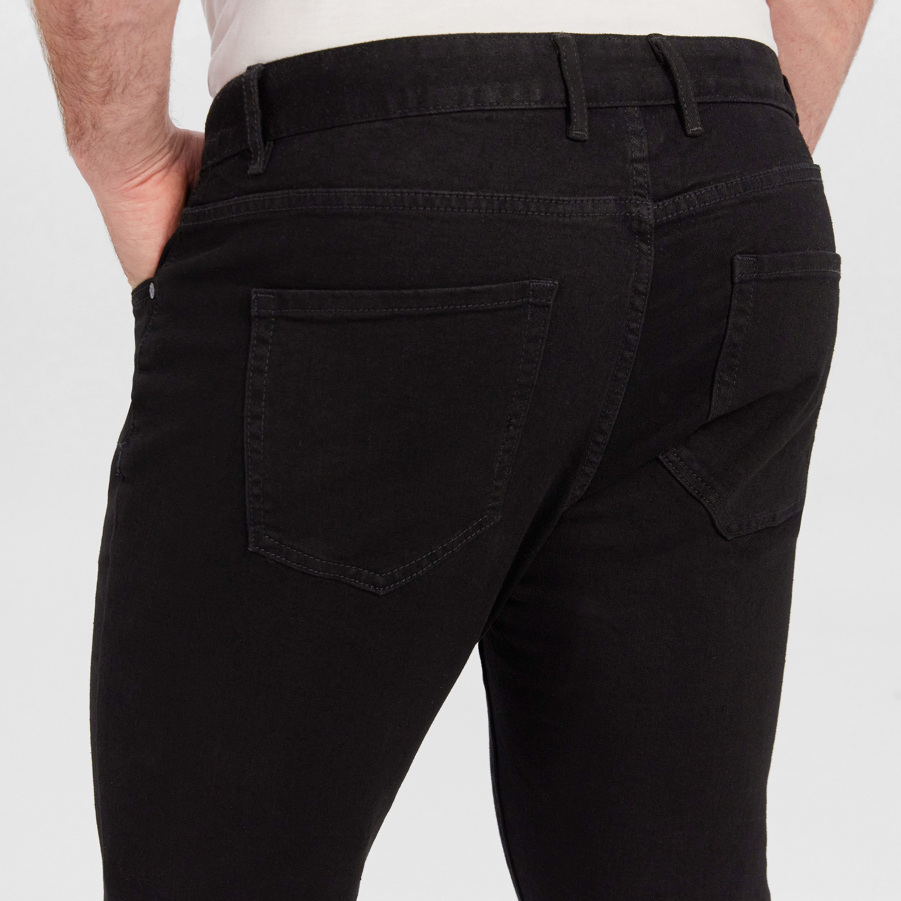 Black Toronto Stretch Slim Fit Jeans