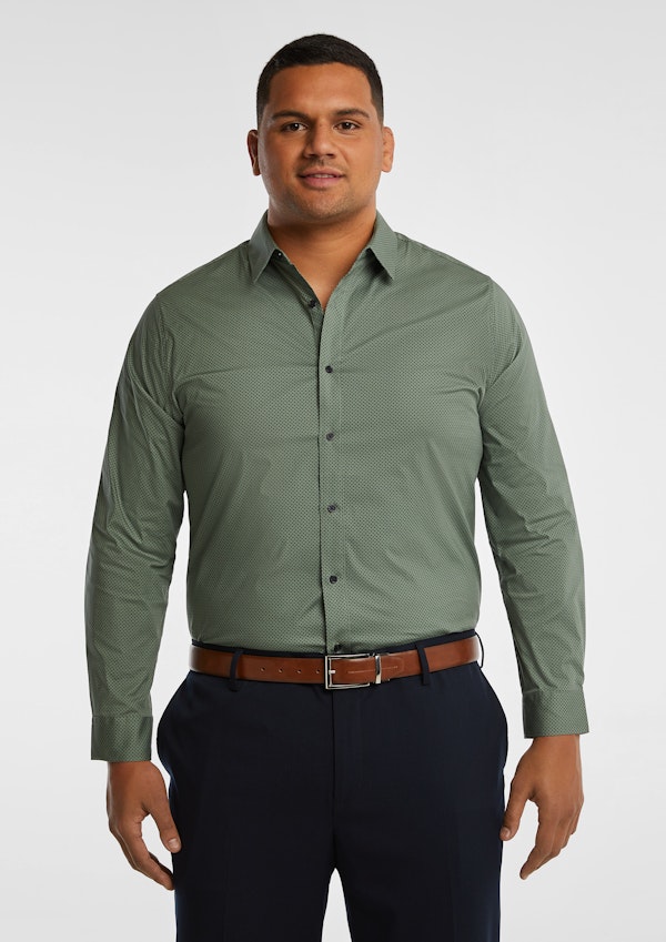 Porto Pattern Stretch Shirt