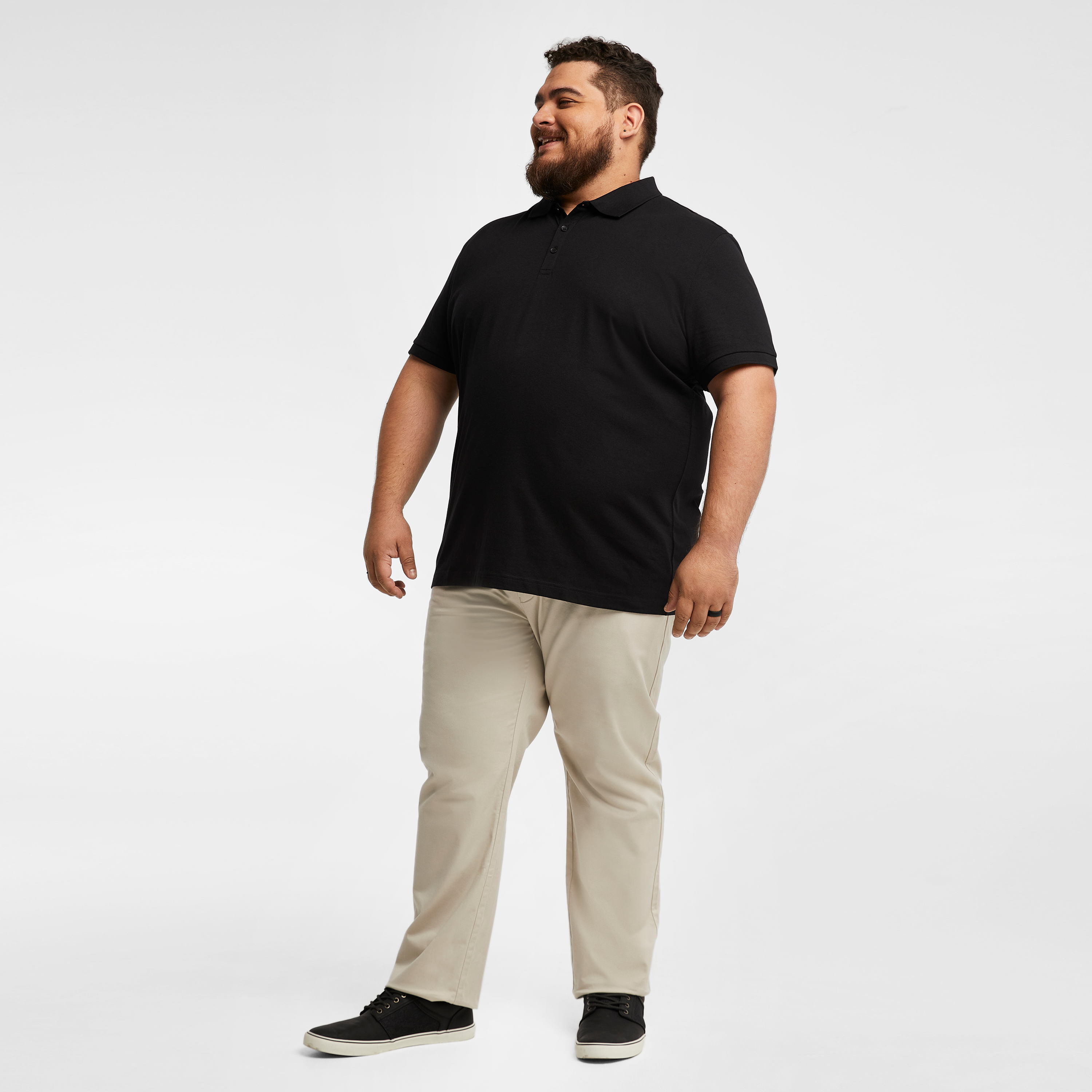 Black Hutchence Polo Shirt