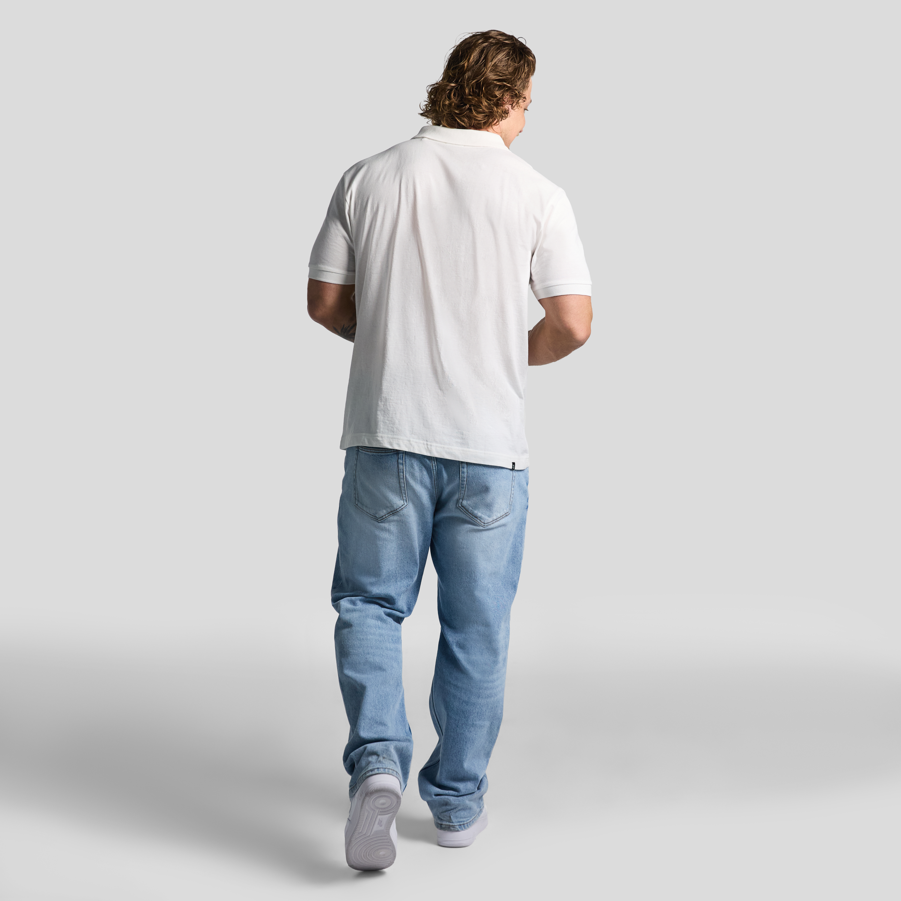 White Hutchence Polo Shirt
