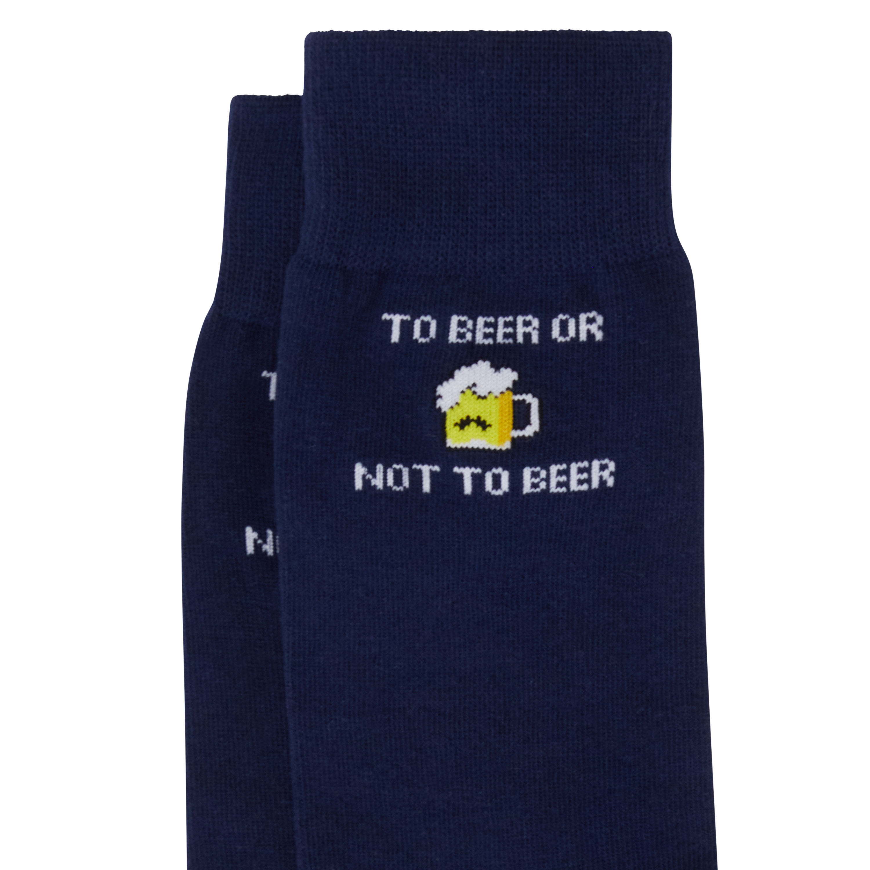 Navy Funny Beer Pun Socks