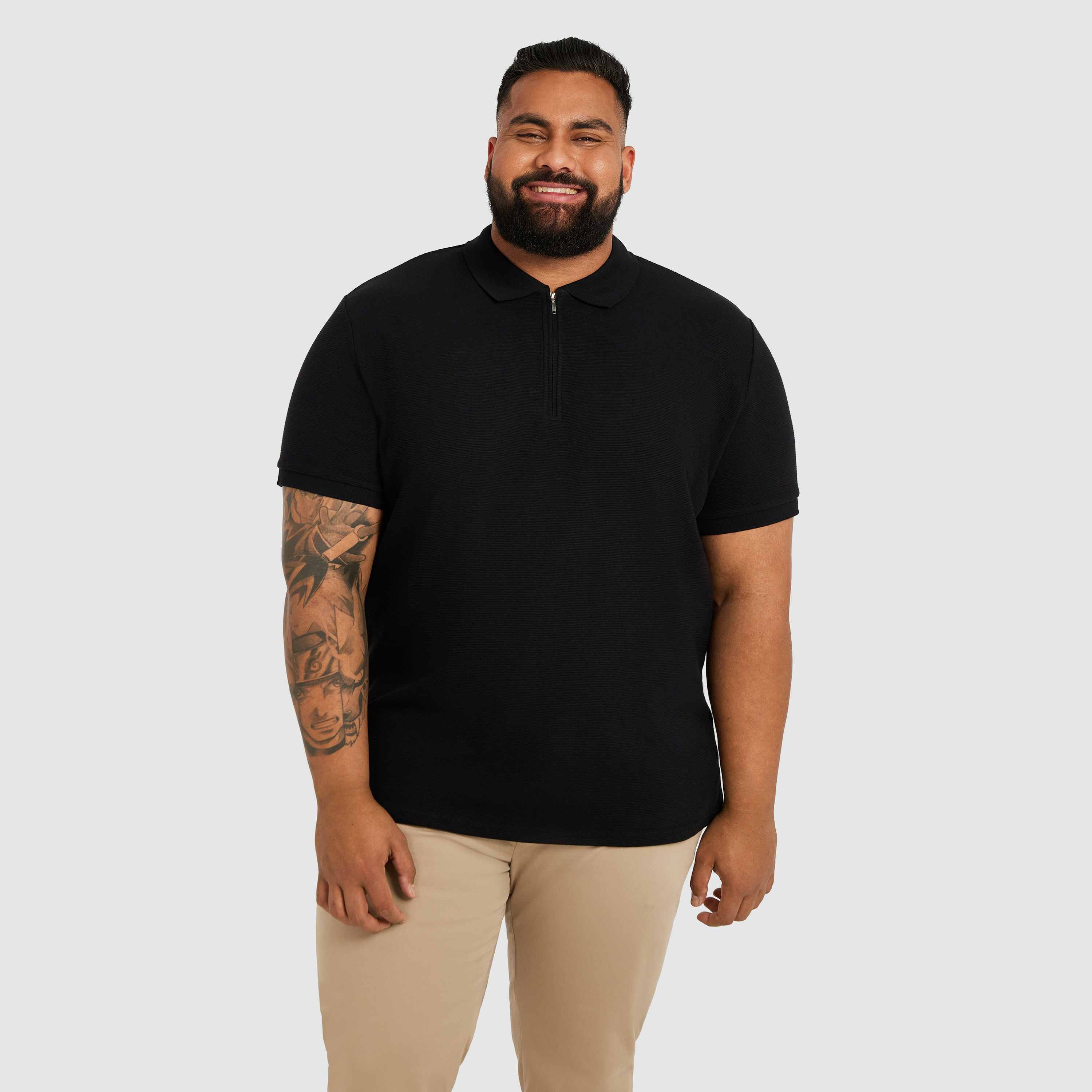 Hayling Smart Zip Polo Shirt