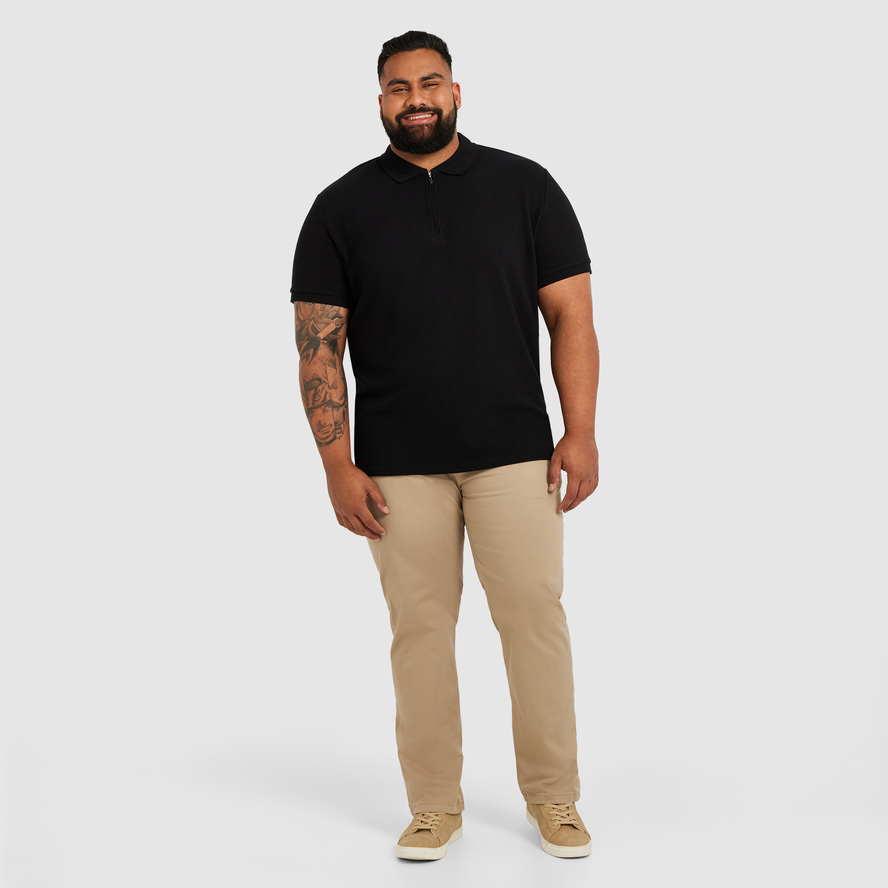 Hayling Smart Zip Polo Shirt