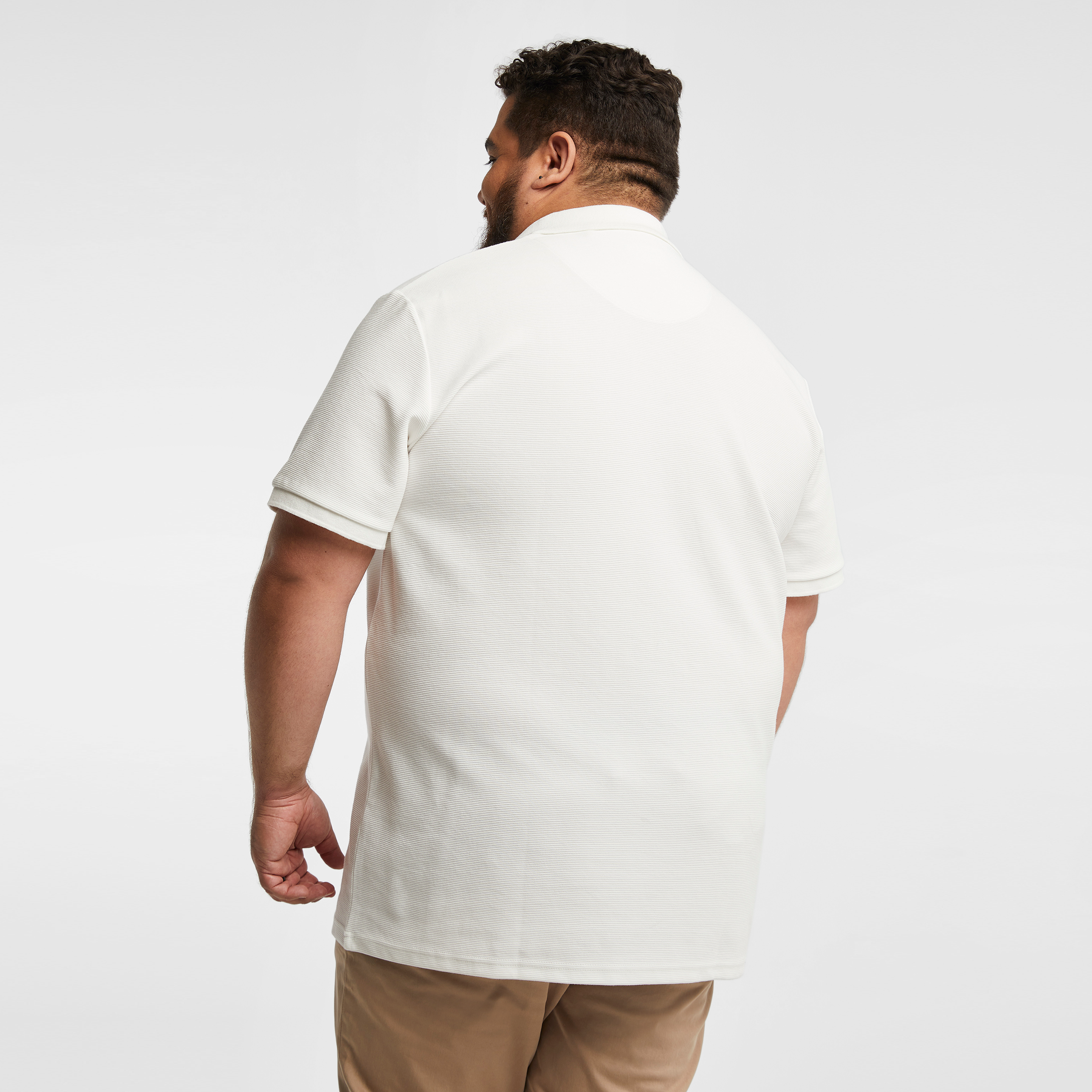 White Hayling Smart Zip Polo Shirt