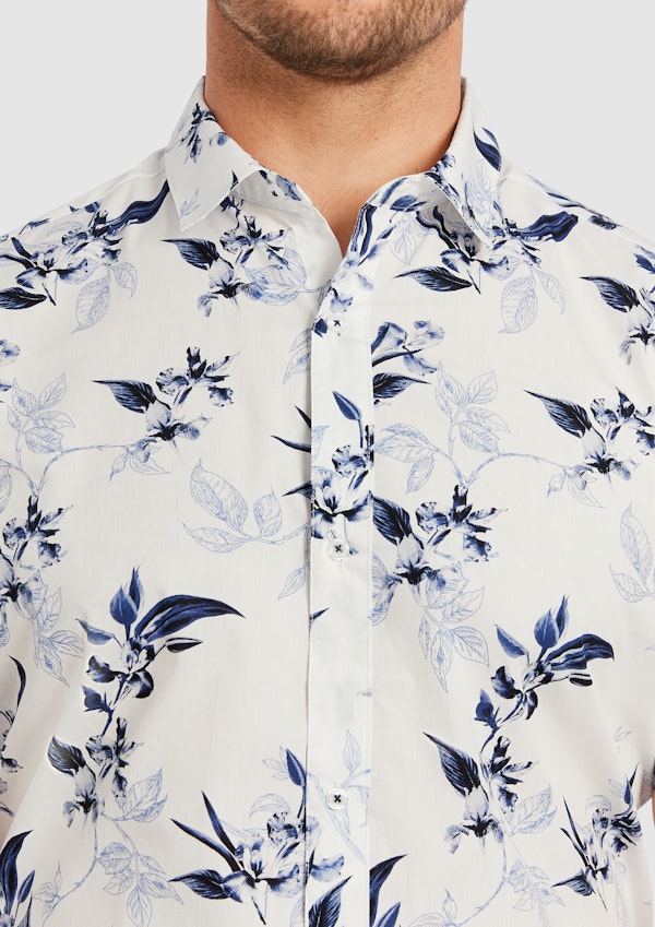 Blue Buckley Floral Shirt