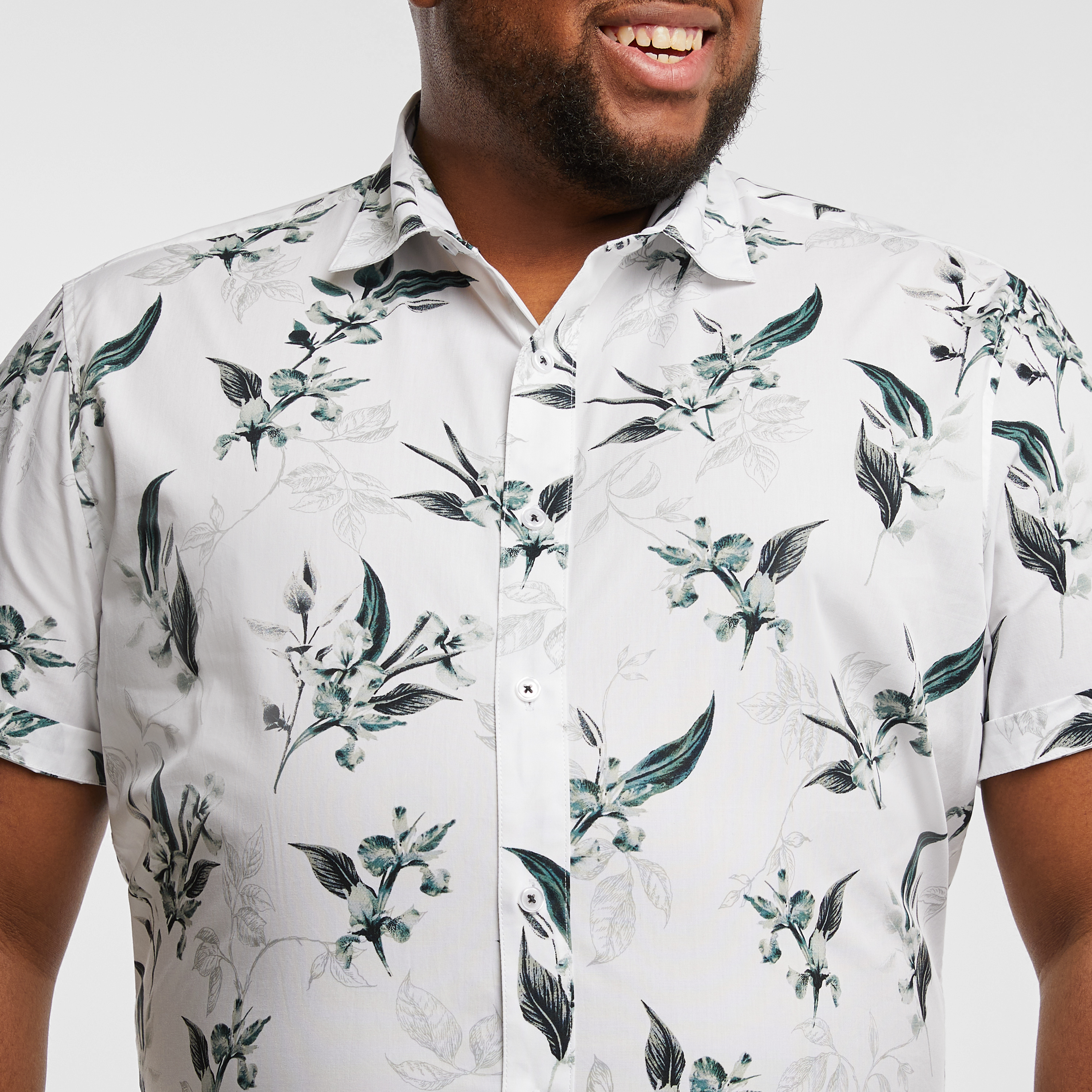 White Buckley Floral Shirt