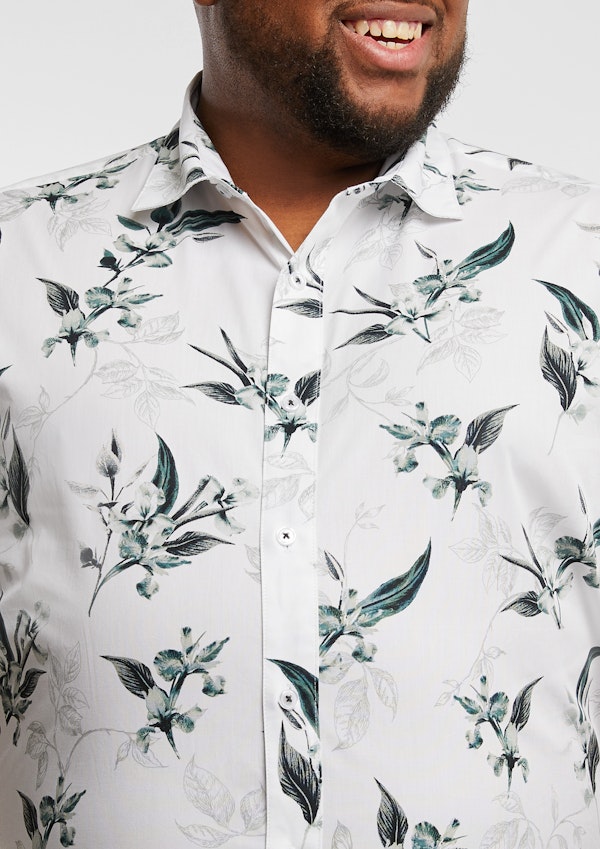 White Buckley Floral Shirt