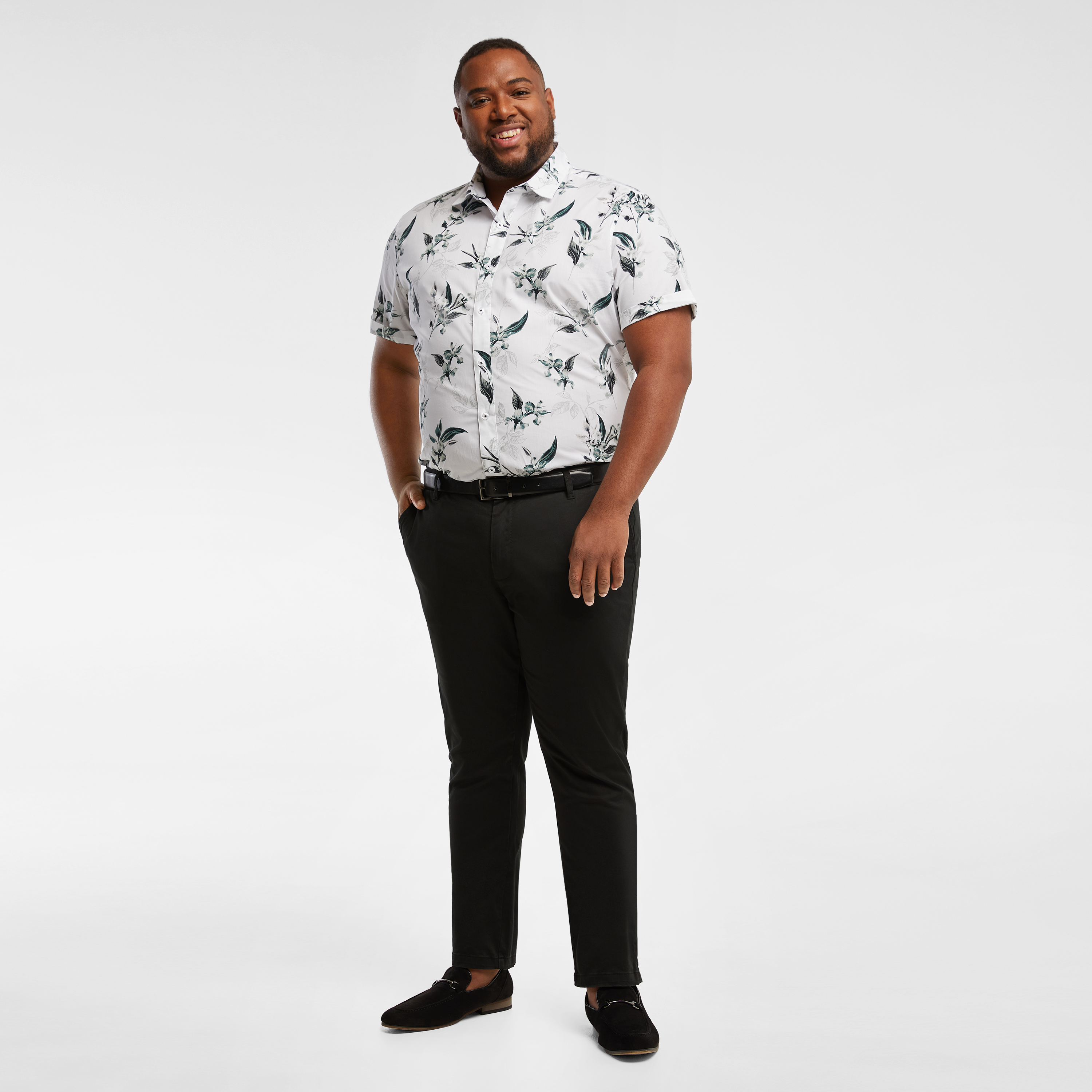 White Buckley Floral Shirt