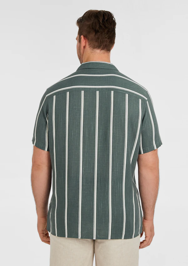 Palmdale Linen Blend Striped Shirt
