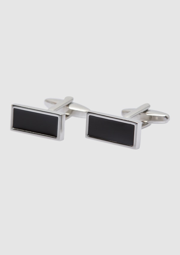 Black Cufflink & Tie Pin Set