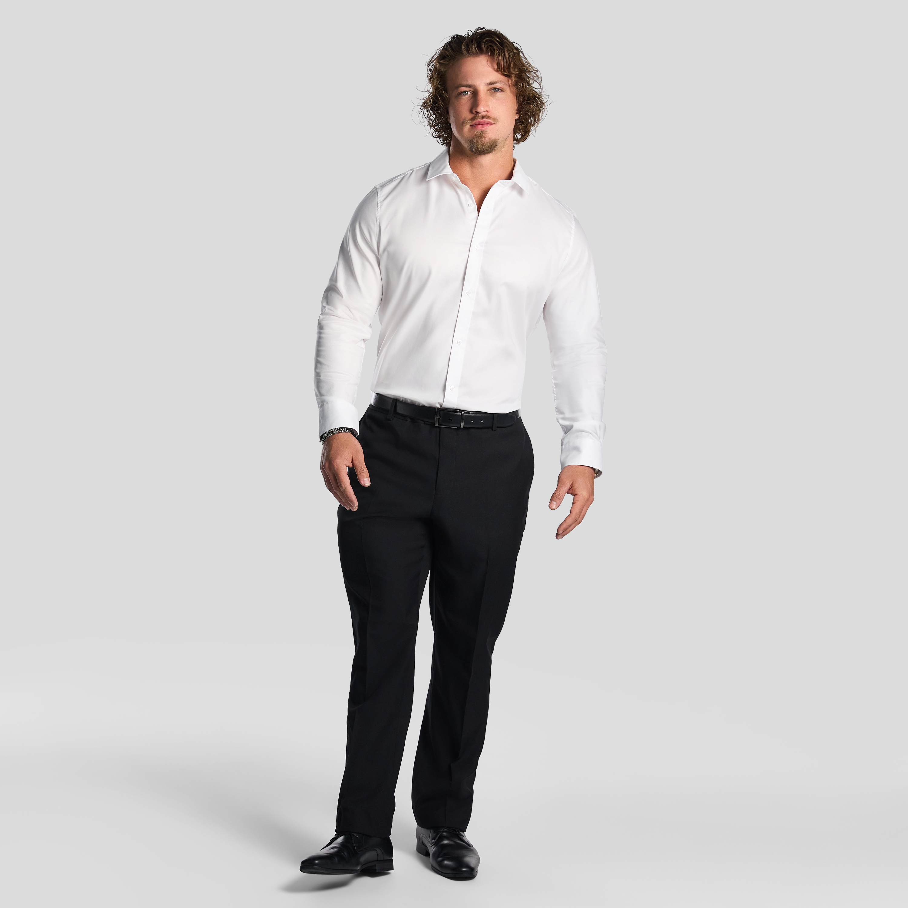 Black Hexham Textured Dress Pants